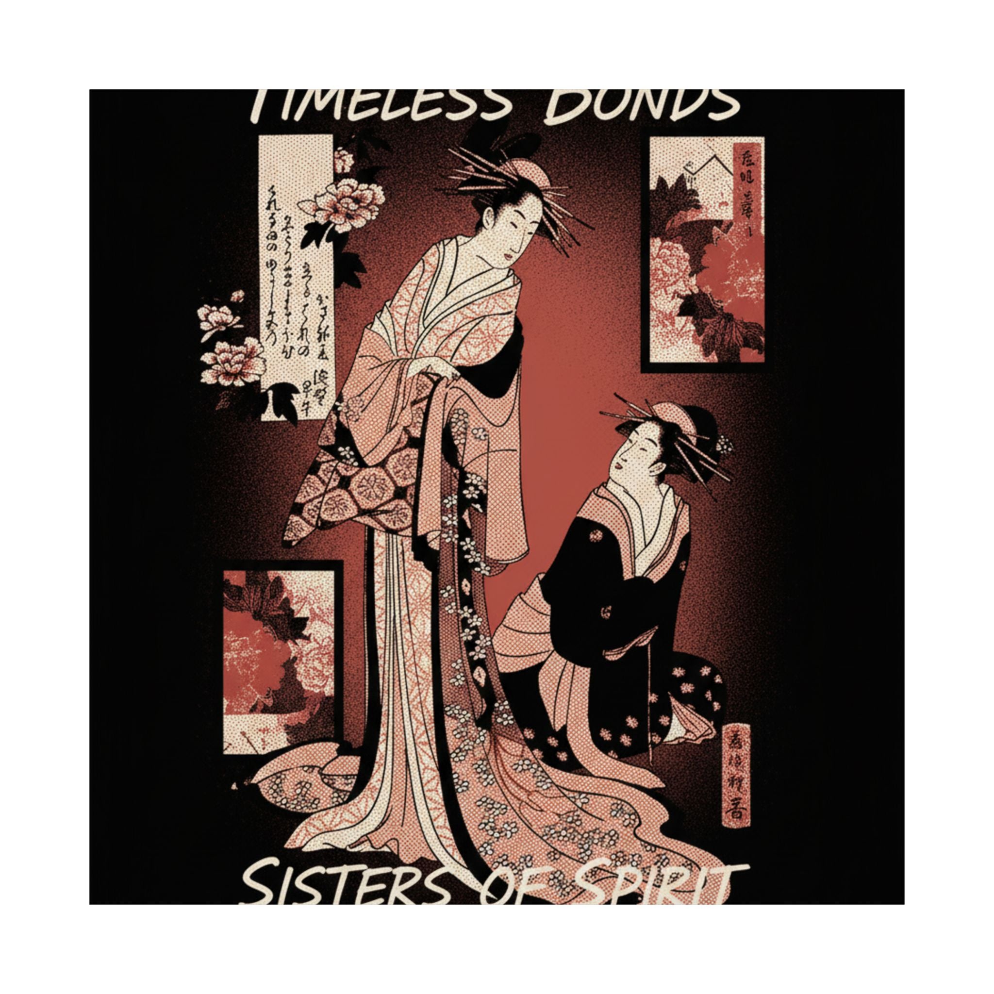 Streetwear Collage — Courtesan And Her Maid — Matte Poster
