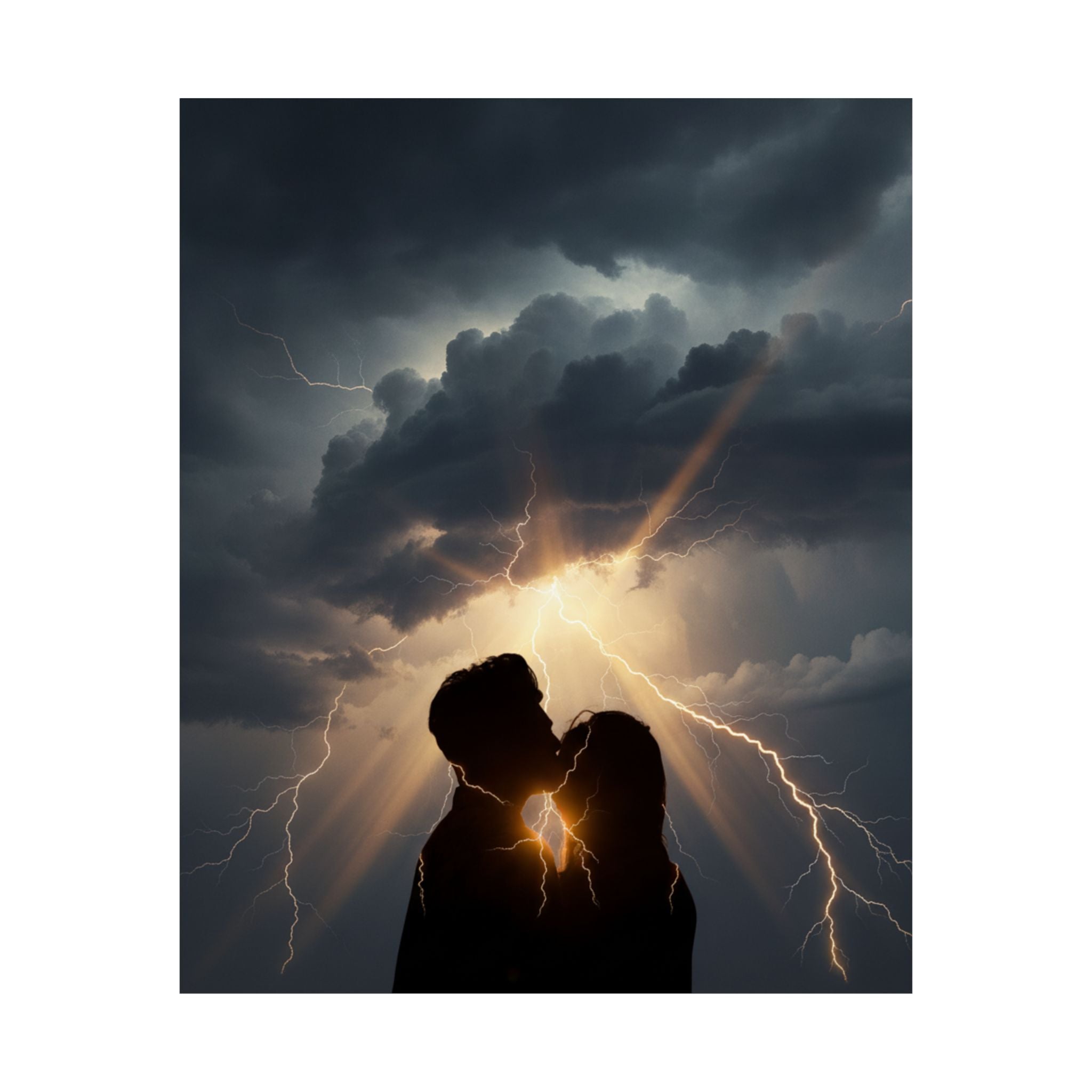 Dramatic Storm — Person — Matte Poster