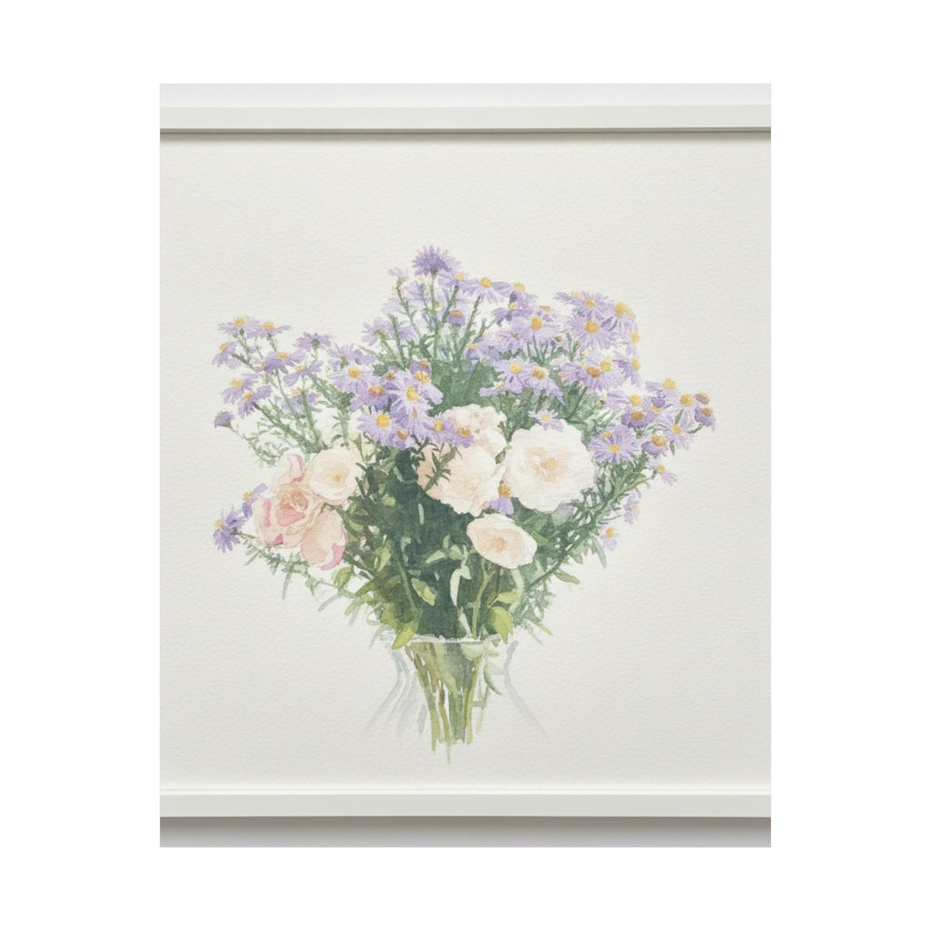 Watercolor — Flowers — Matte Poster