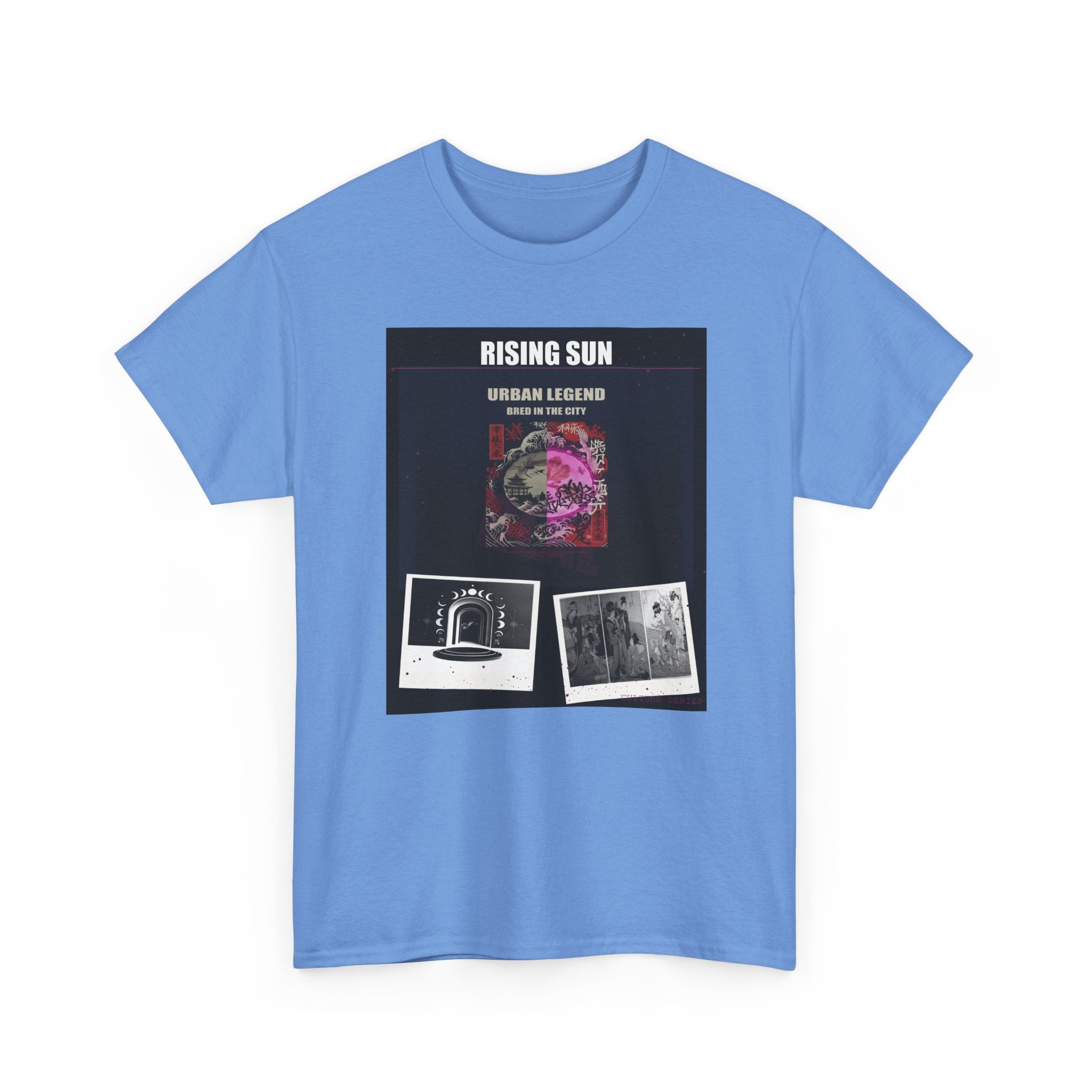 RISING SUN Magenta Night Poster Collage Graphic Tee