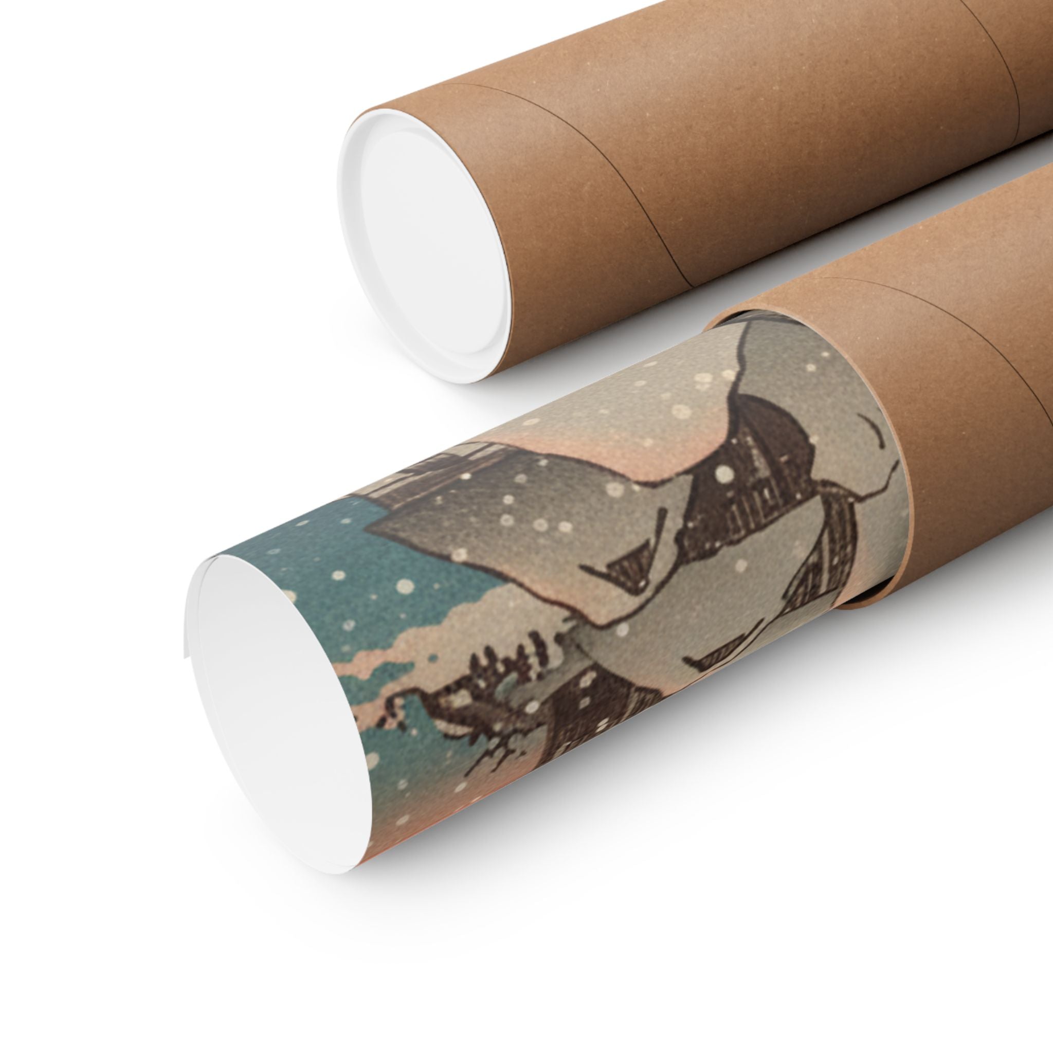 Southern Sunset — Nichiren In Snow At Tsukahara, Sodo Province — Matte Poster