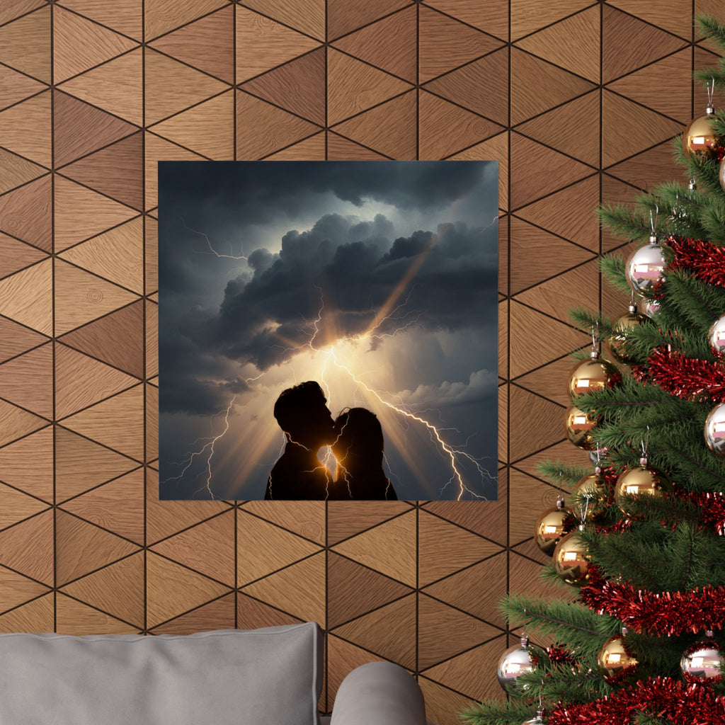 Dramatic Storm — Person — Matte Poster