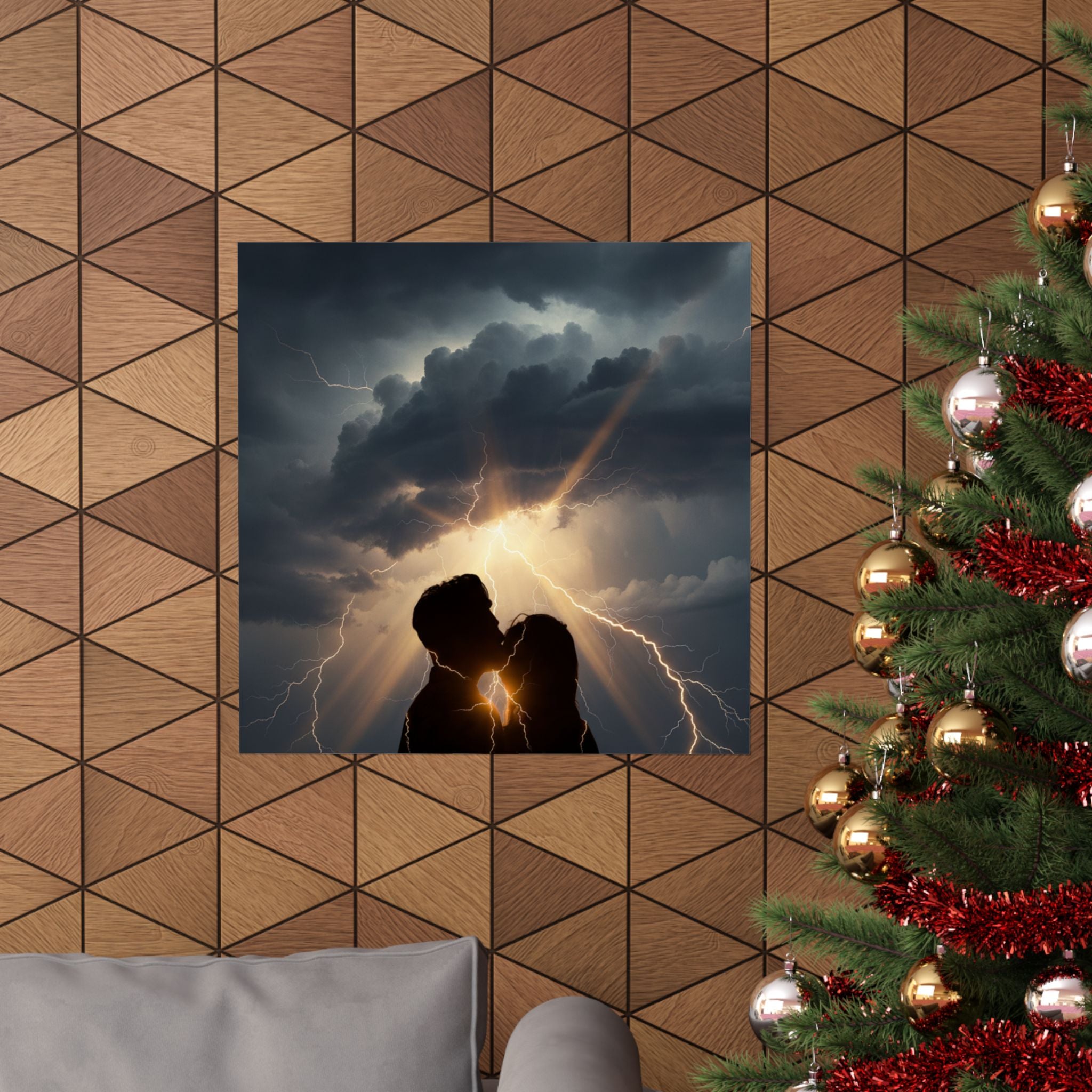 Dramatic Storm — Person — Matte Poster