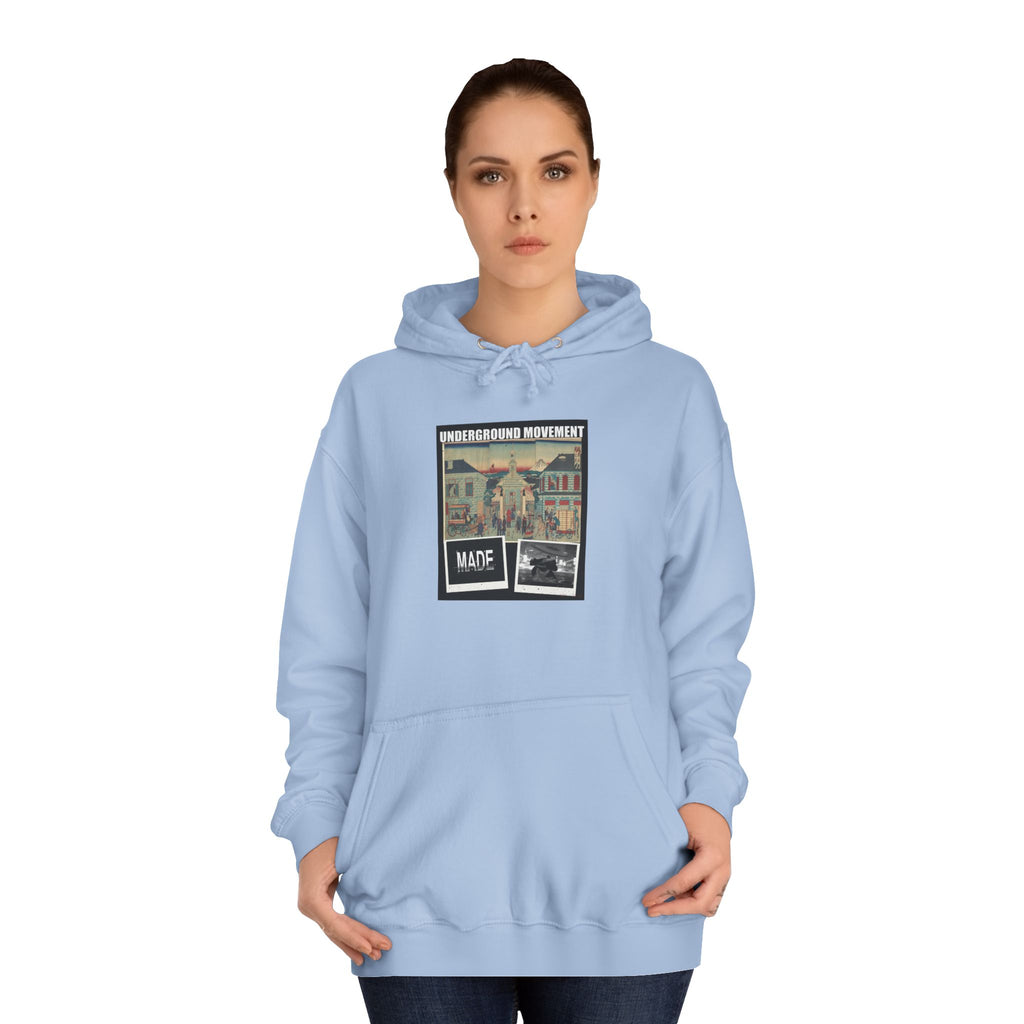 UNDERGROUND MOVEMENT | Illustration Of Foreign Residences And The Catholic Church In Yokohama (Yokohama Collage Tee — Hoodie