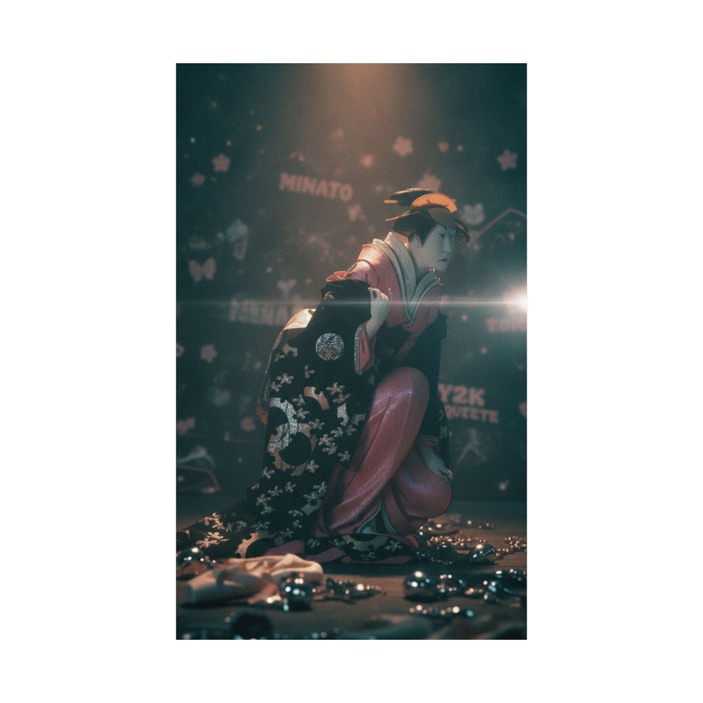 Cinematic — Actor Nakamura Kumetaro Ii As Minato, The Wife Of Yura Hyogonosuke — Matte Poster