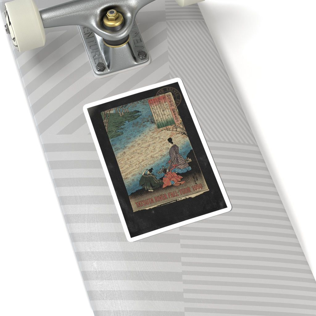 Vintage Bootleg — Poet With Two Pages On The Banks Of The Tatsuta — Kiss-Cut Sticker