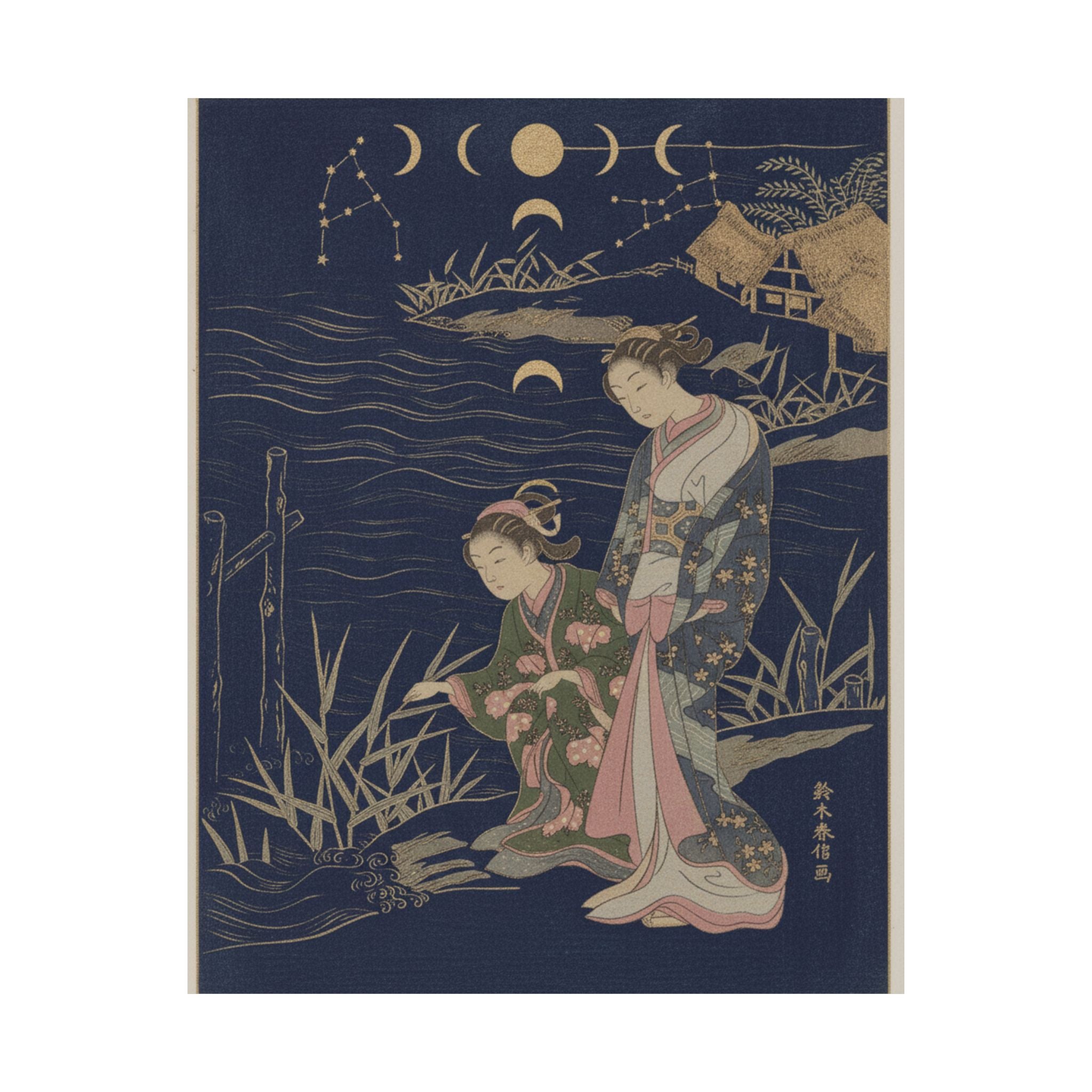 Celestial — Two Young Ladies At The Shore — Matte Poster