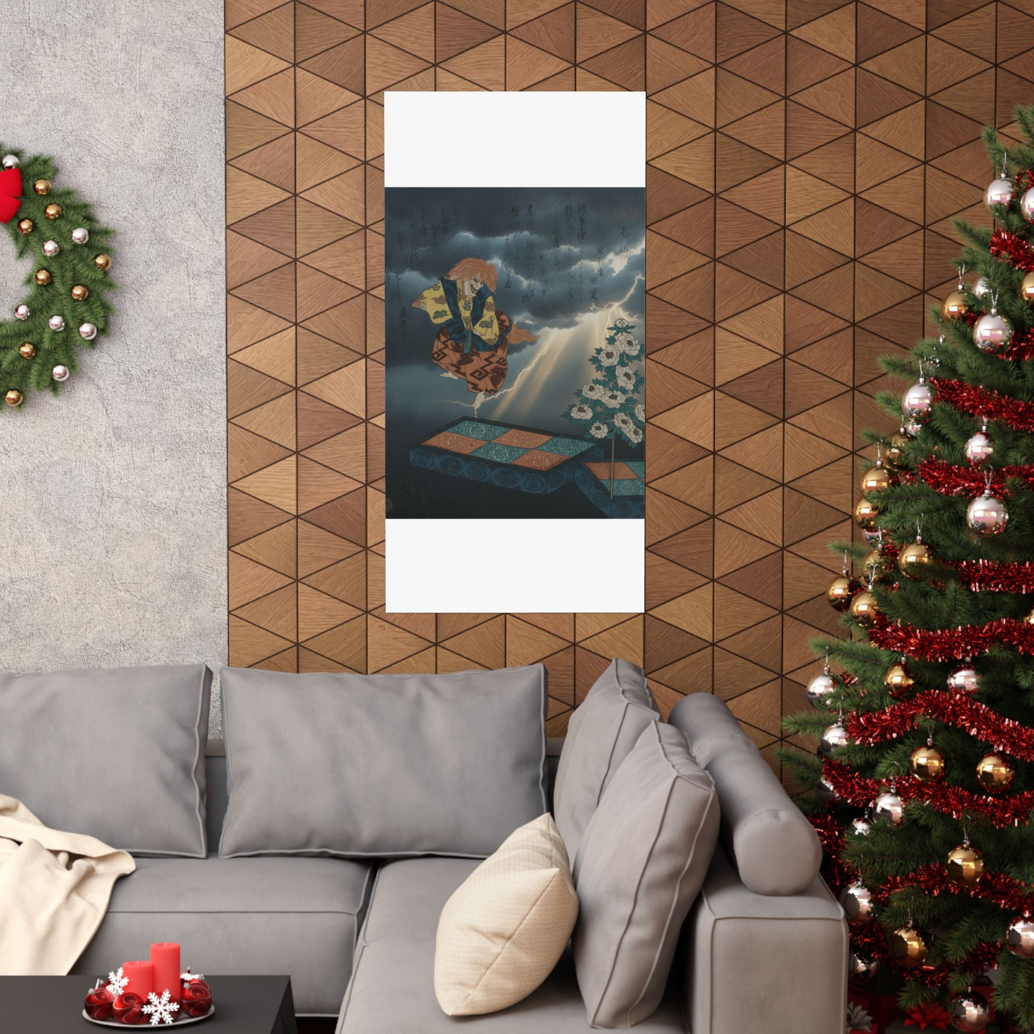 Dramatic Storm — Scene From Noh Dance — Matte Poster