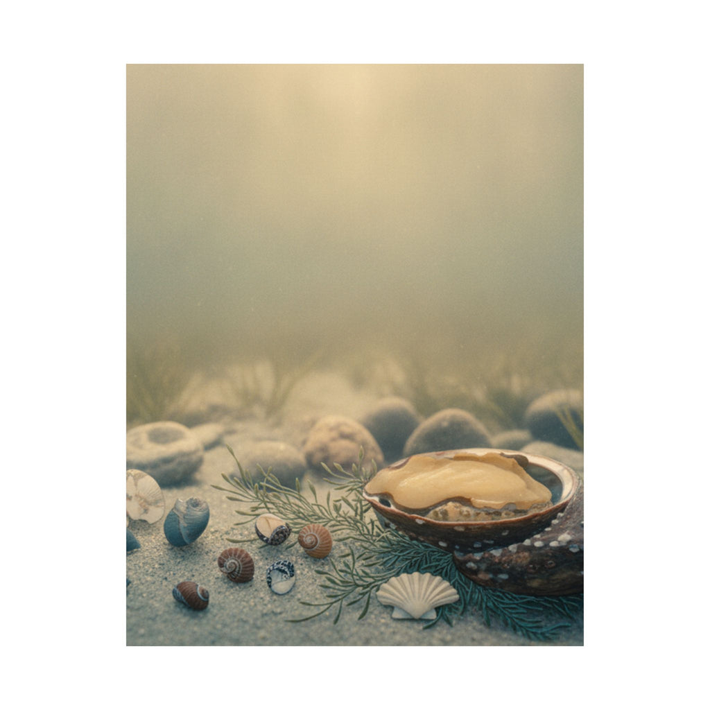 Scenic Nature — Shells Under Water — Matte Poster