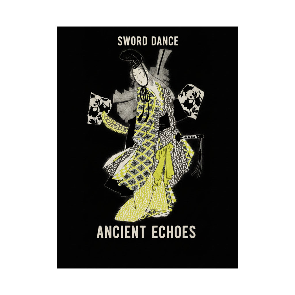 Streetwear Collage — Dancing Girl Wearing A Sword — Matte Poster