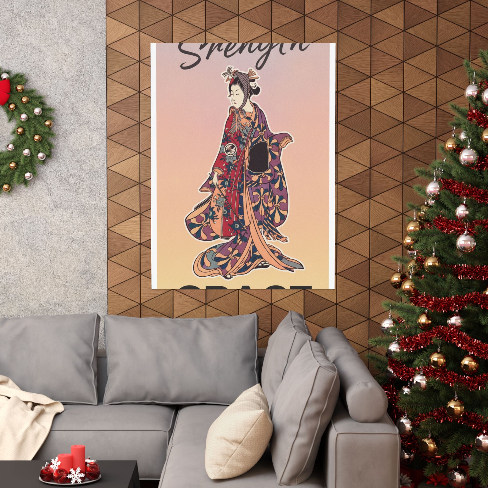 Affirmation — Segawa Kikunojō Ii As A Woman Standing — Matte Poster