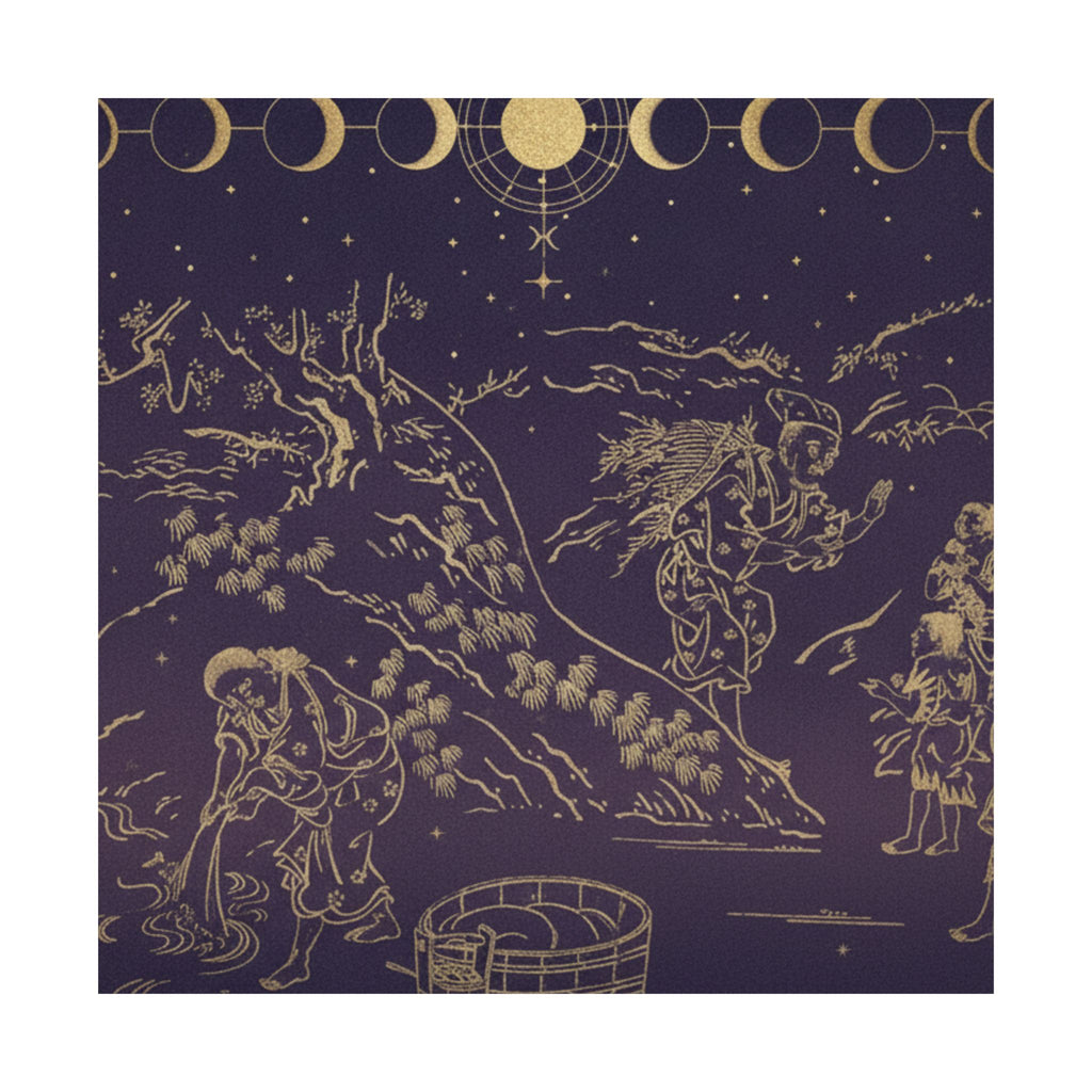 Celestial — Fagot–Gatherer Finds Boy With Sparrow — Matte Poster