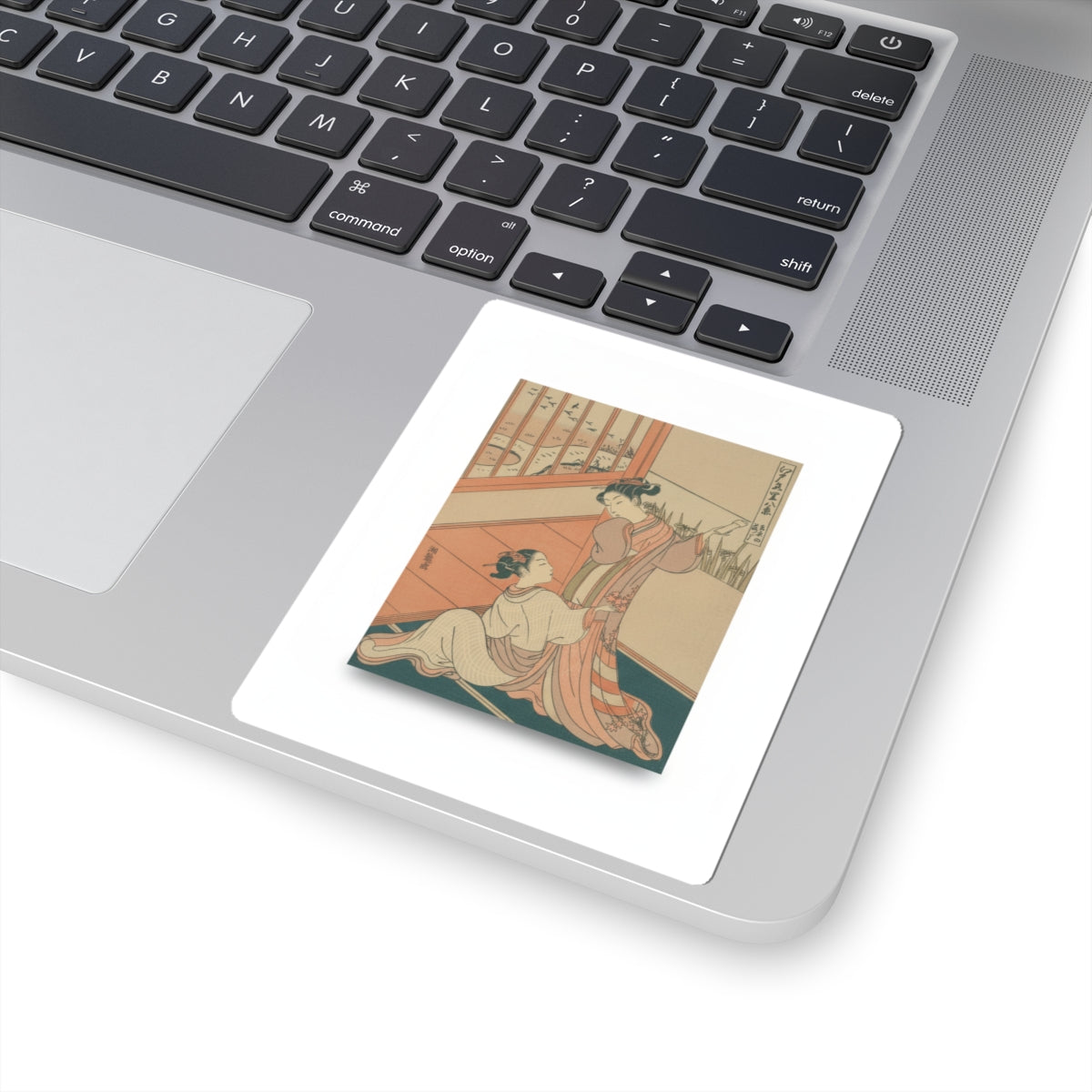 Ecommerce Main — The Flying Down Of Wild Geese At Yoshiwara — Kiss-Cut Sticker