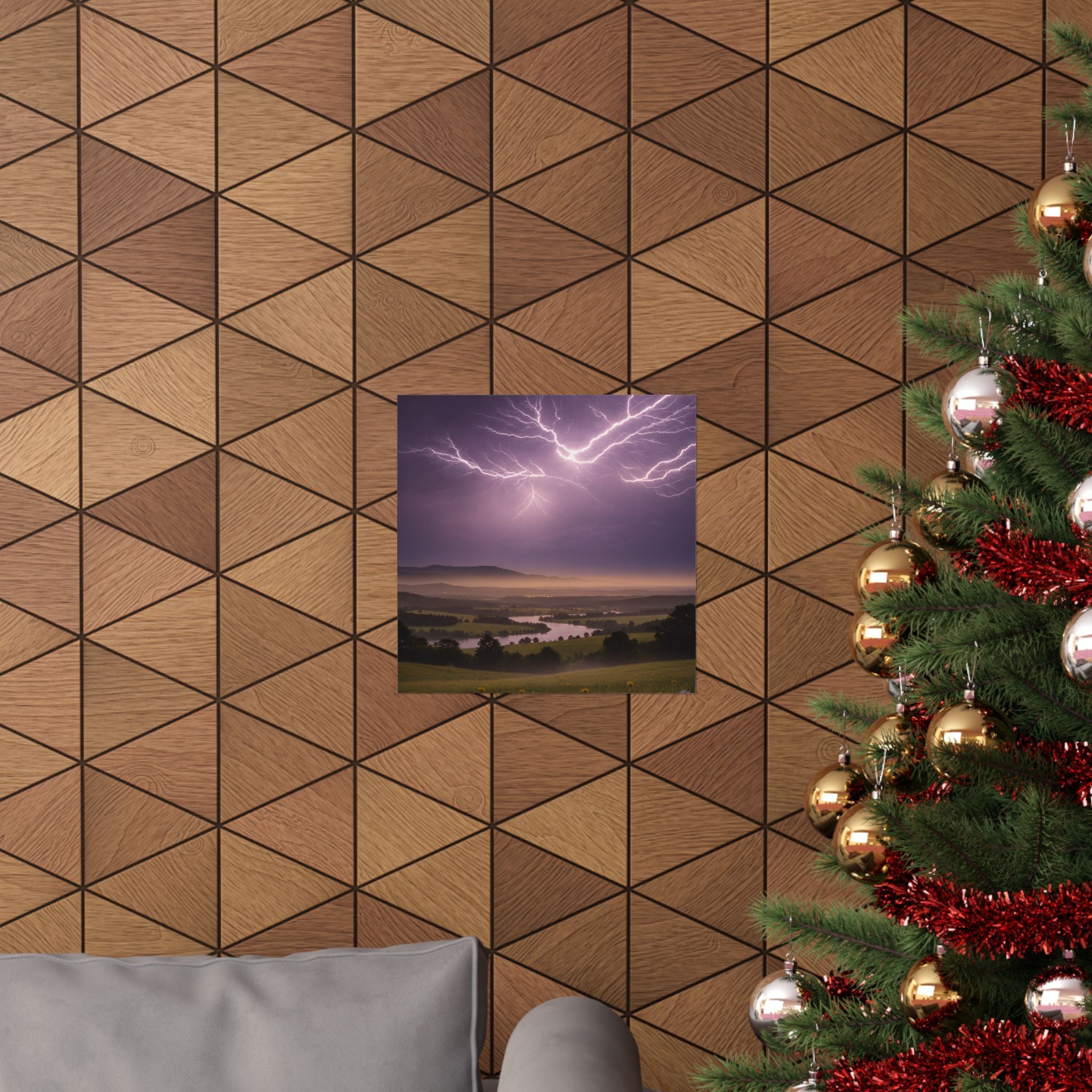 Scenic Nature — Lightning — Matte Poster