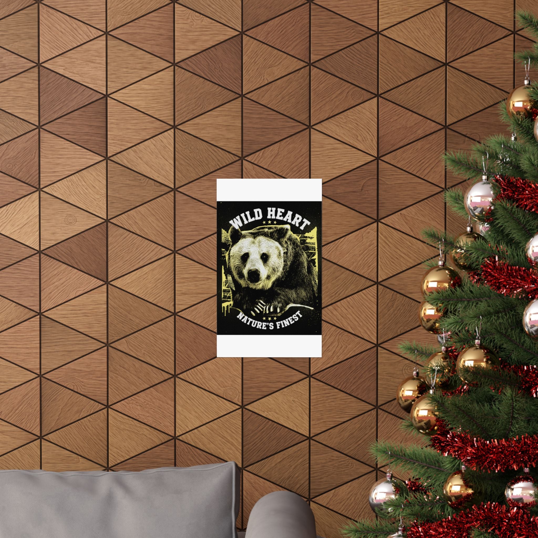 Streetwear Collage — Bear — Matte Poster