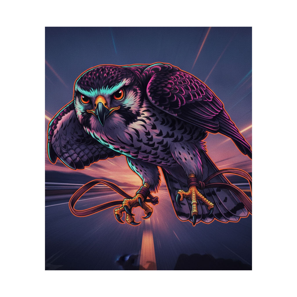 Fast Furious — Hawk Tied To Perch — Matte Poster