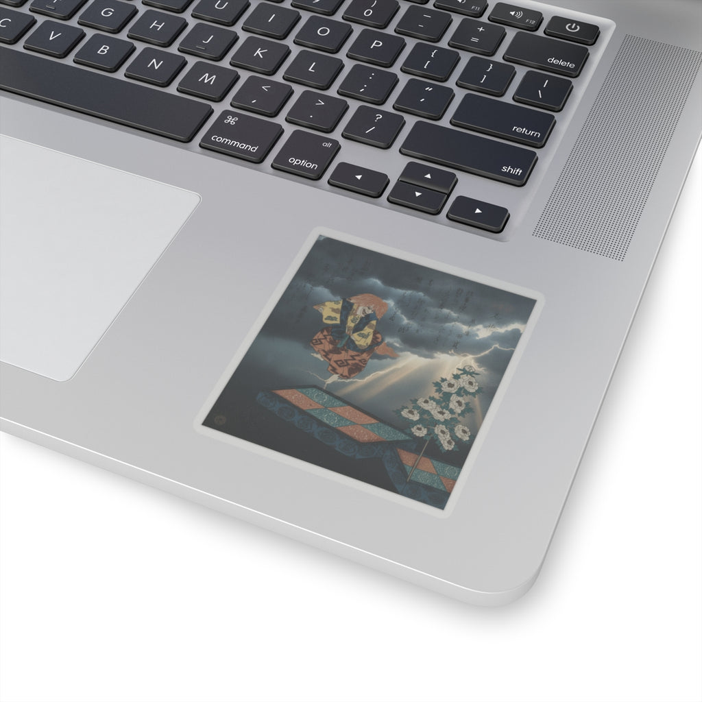 Dramatic Storm — Scene From Noh Dance — Kiss-Cut Sticker