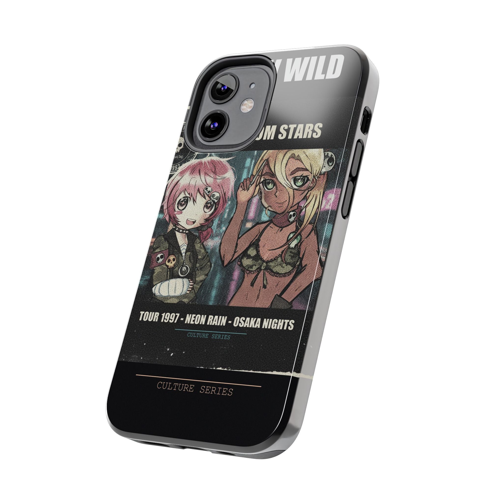Neon Rain Osaka Nights Anime Tour Poster Phone Case