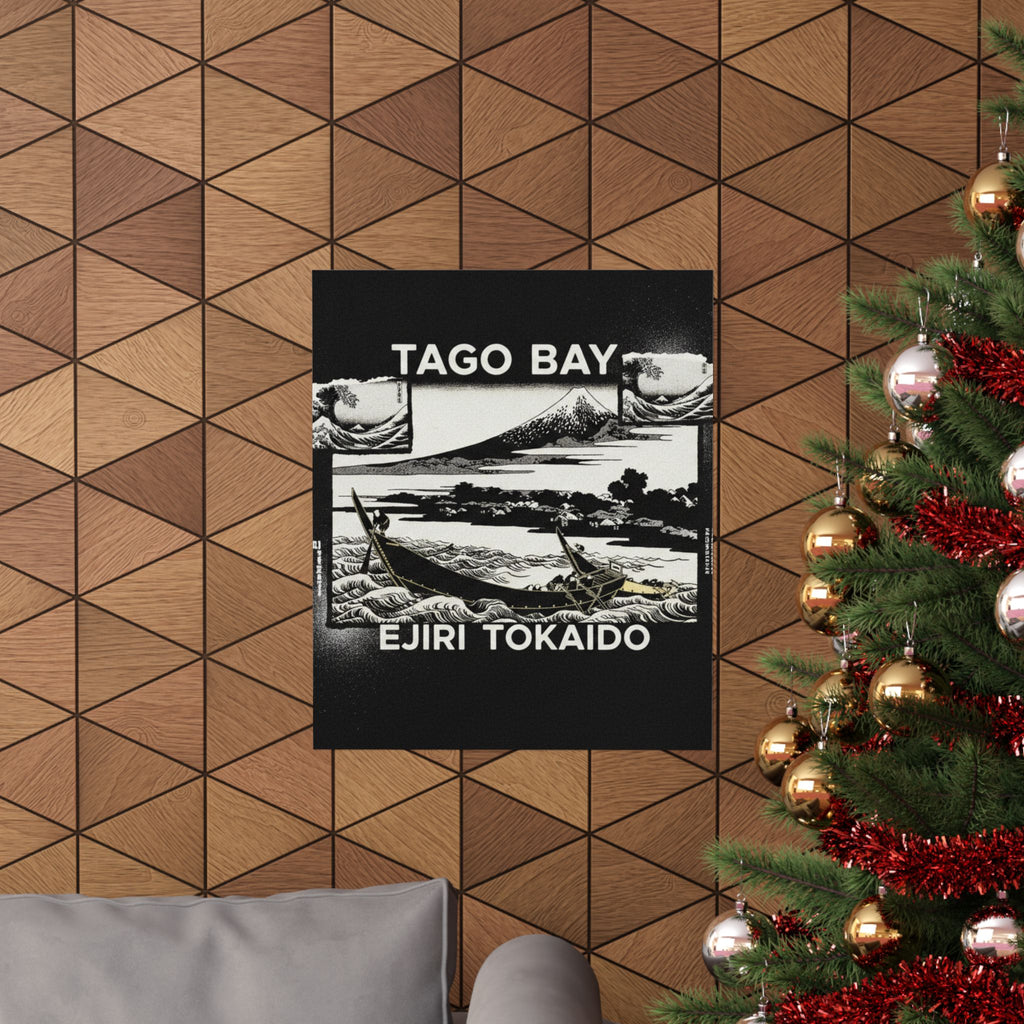 Streetwear Collage — Tago Bay Near Ejiri On The Tōkaidō (Tōkaidō Ejiri Tago No Ura Ryaku Zu), From Th — Matte Poster