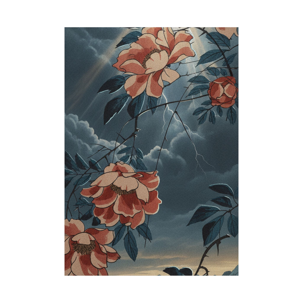 Dramatic Storm — Rose — Matte Poster