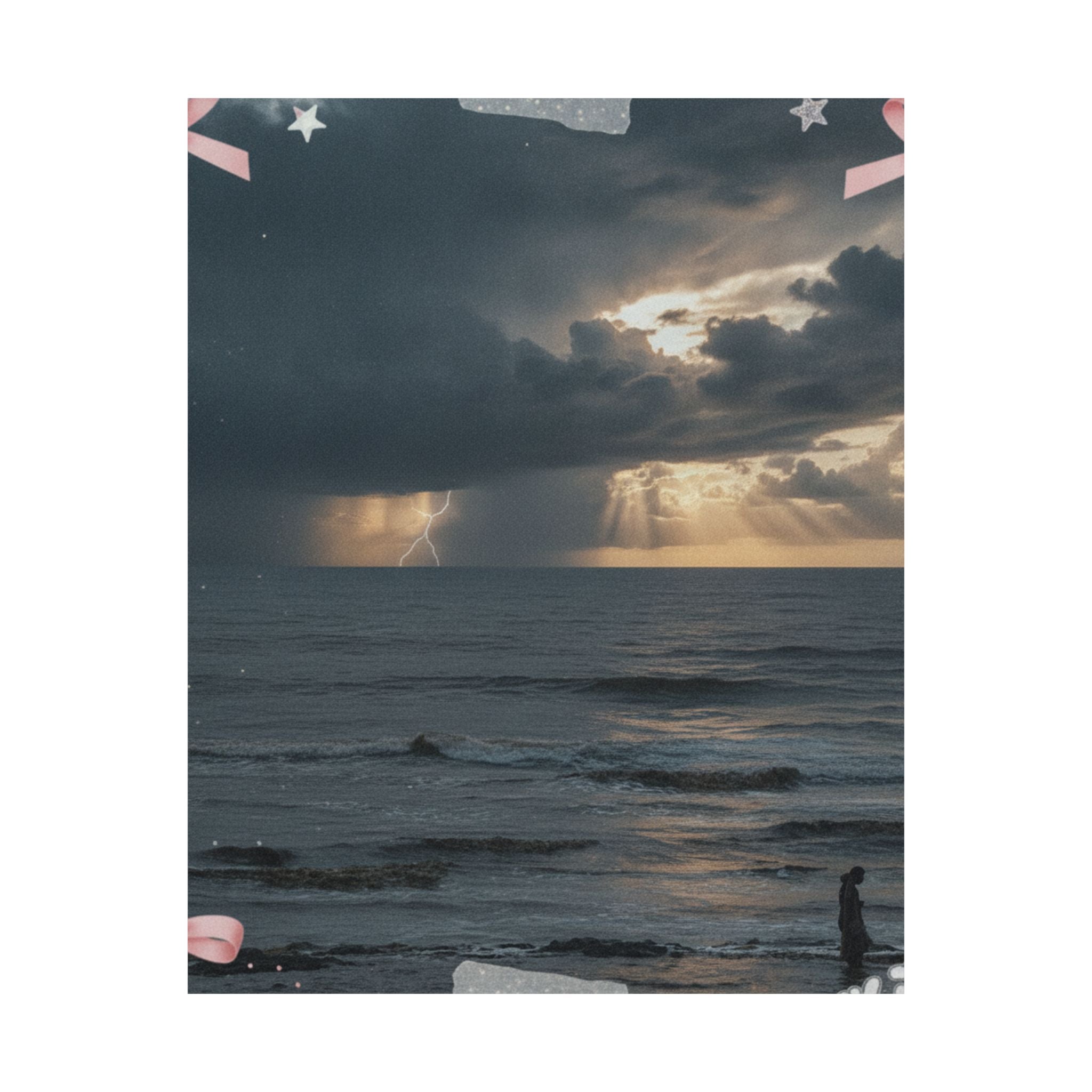 Dramatic Storm — Person — Matte Poster
