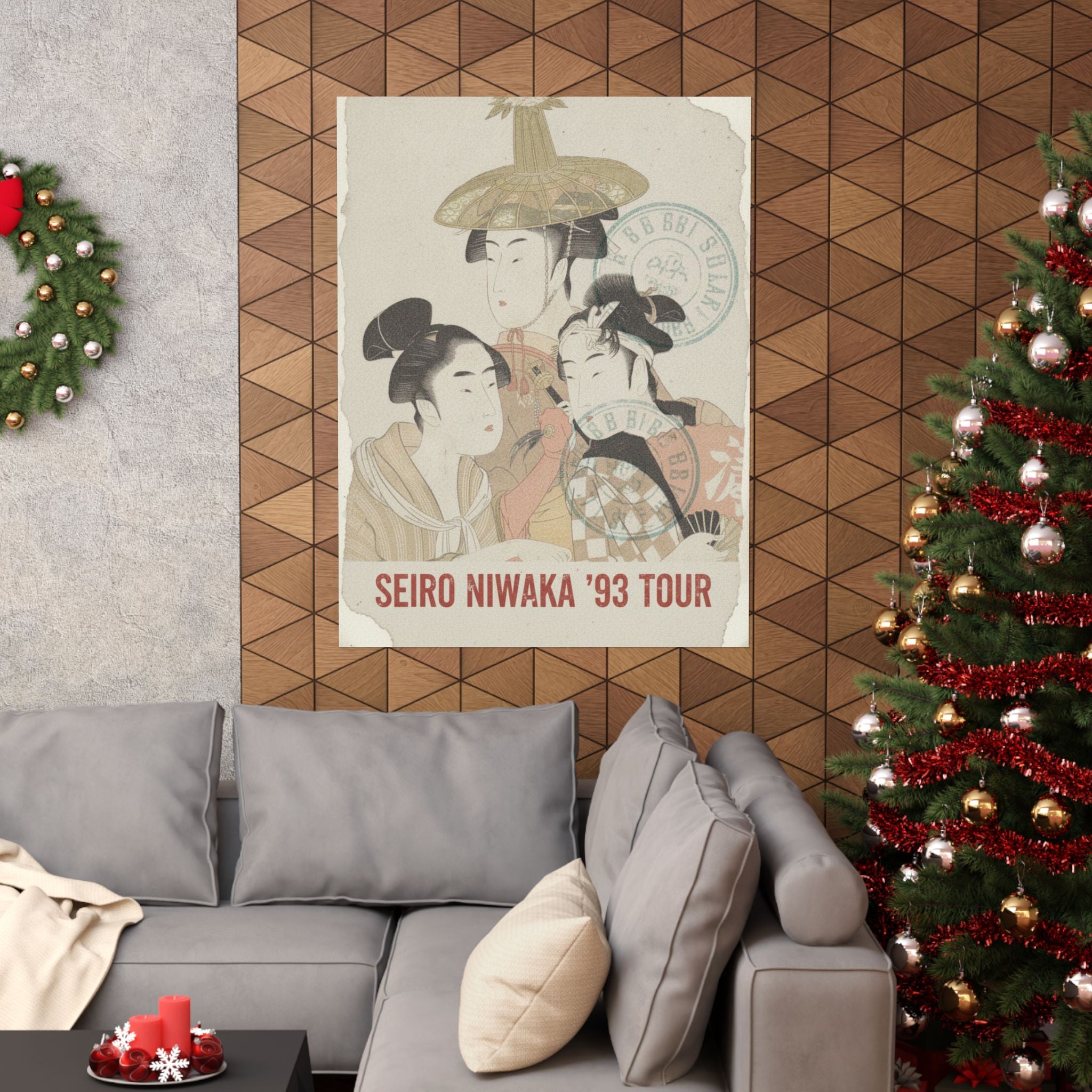 Vintage Bootleg — Seiro Niwaka Onna Geisha No Bu Tojin Shishi Sumo — Matte Poster