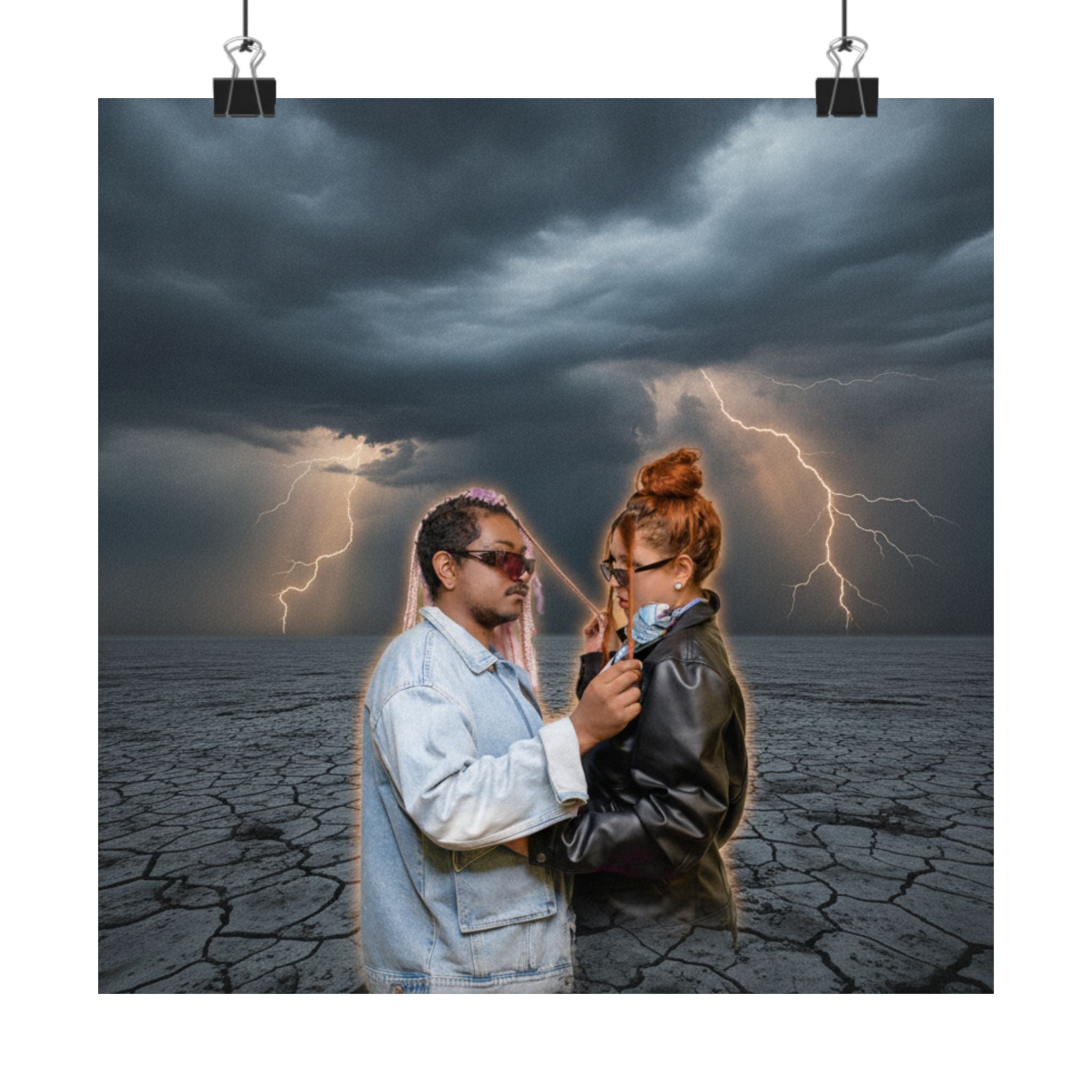 Dramatic Storm — Person — Matte Poster