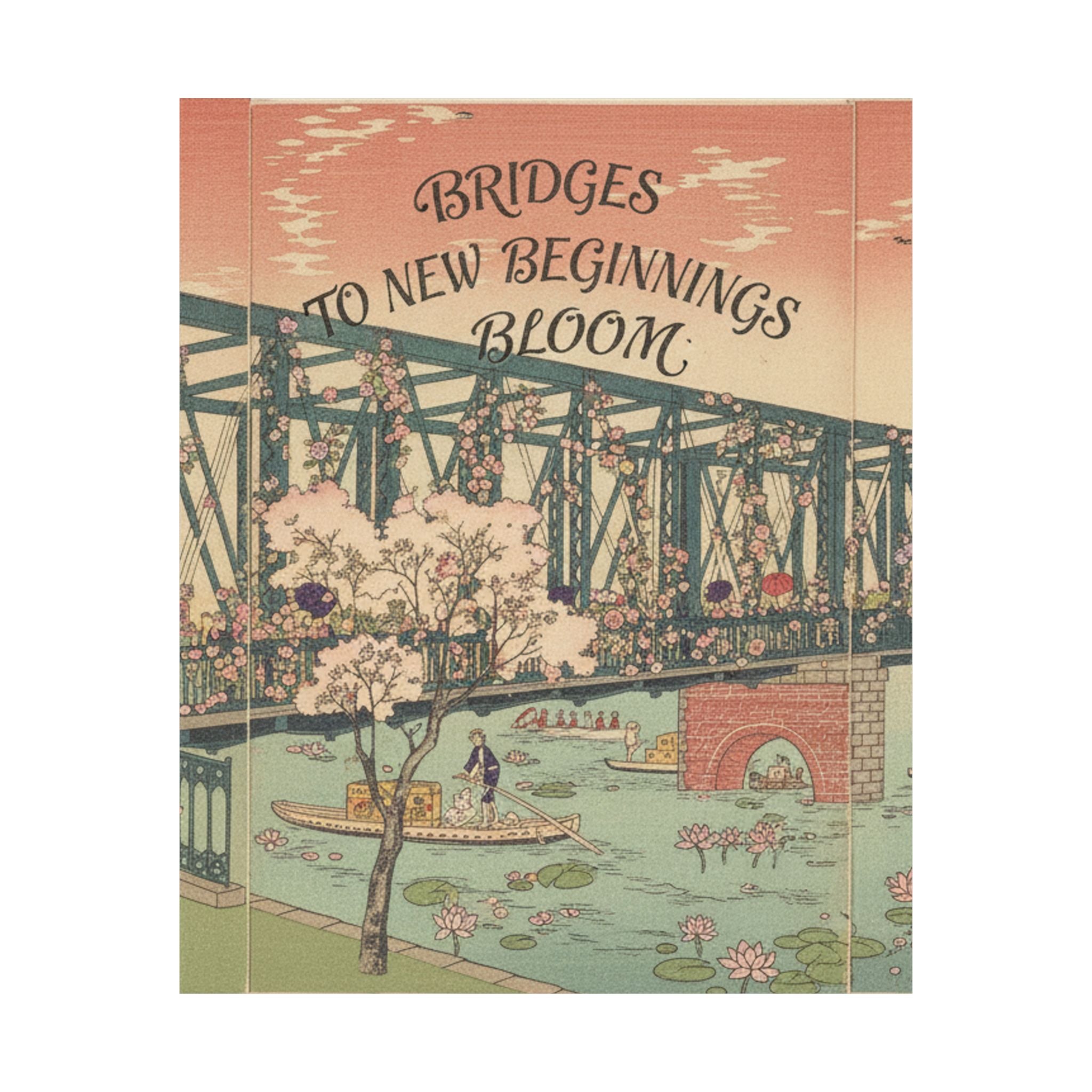 Affirmation — Illustration Of The Opening Of Azuma Bridge In Tokyo (Tokyo Meisho No Uchi Azuma — Matte Poster