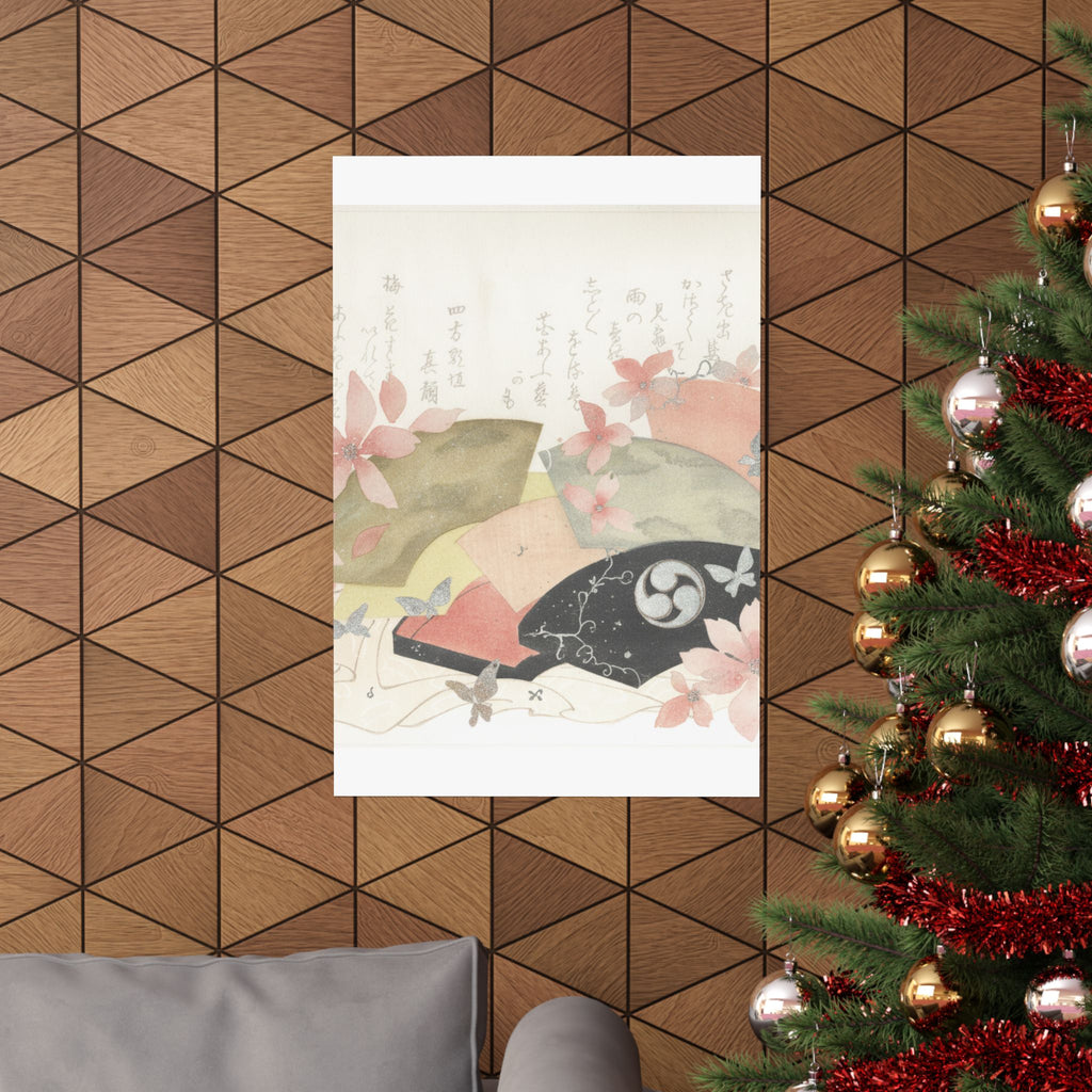 Watercolor — Fan-Box With Fans — Matte Poster