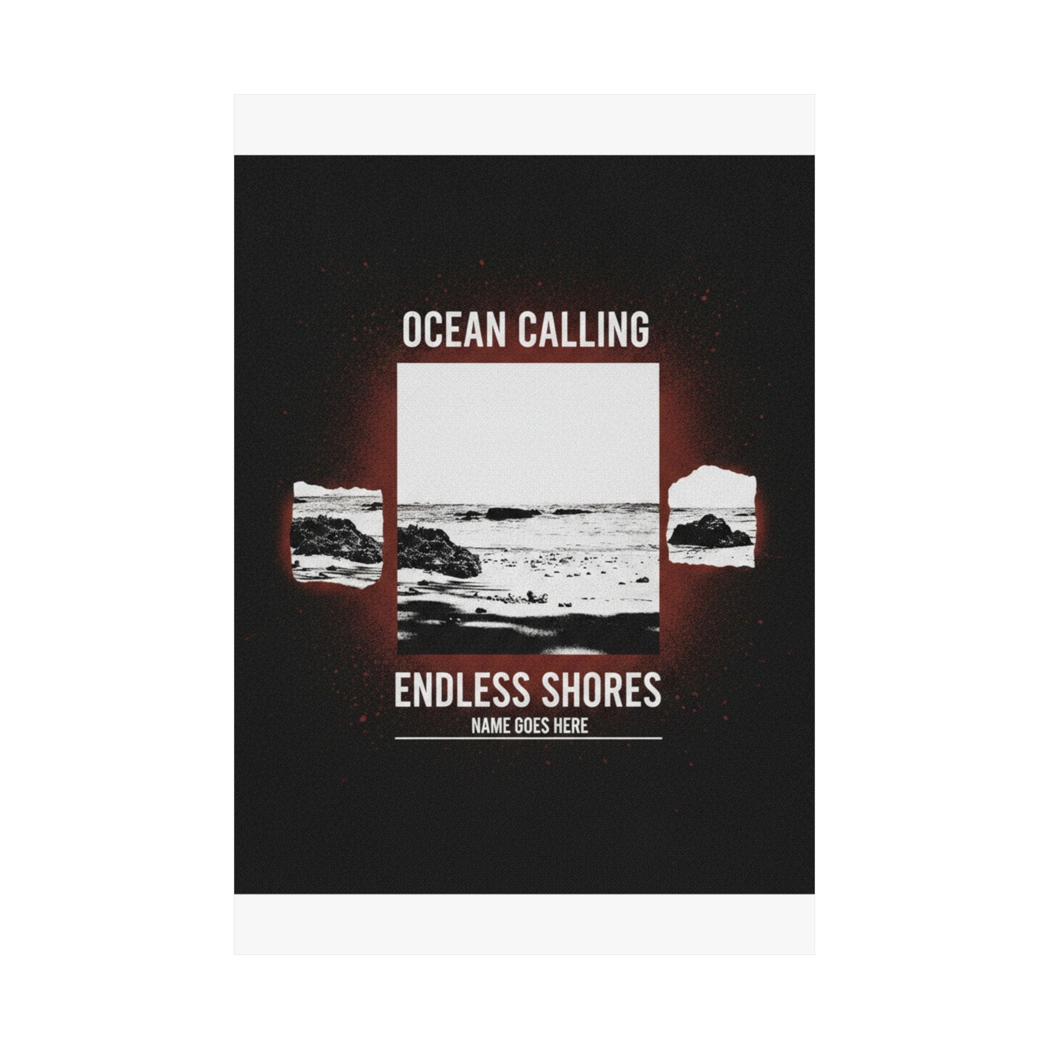 Streetwear Collage — Beach — Matte Poster
