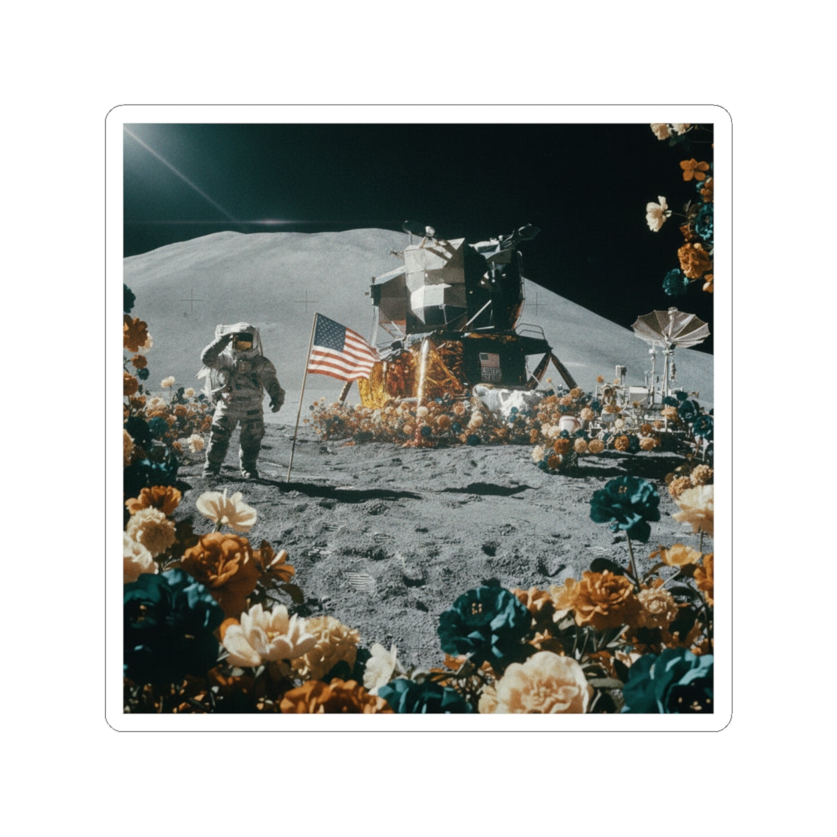 Cinematic kiss-cut sticker — product view 3