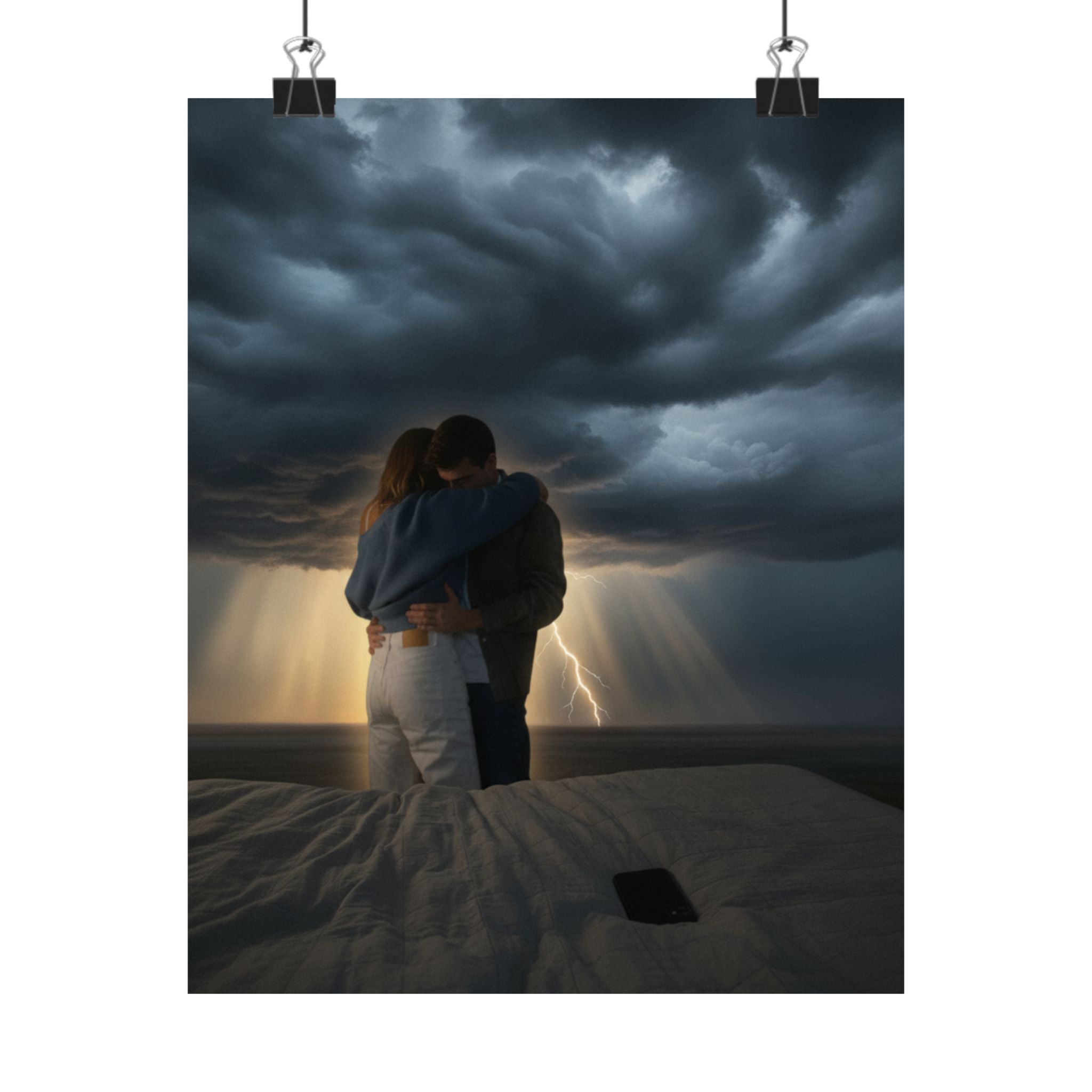 Dramatic Storm — Person — Matte Poster