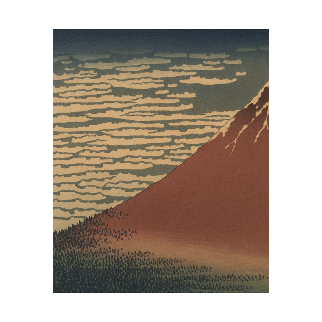Scenic Nature — South Wind, Clear Sky (Gaifū Kaisei), Also Known As Red Fuji, From The Series Th — Matte Poster