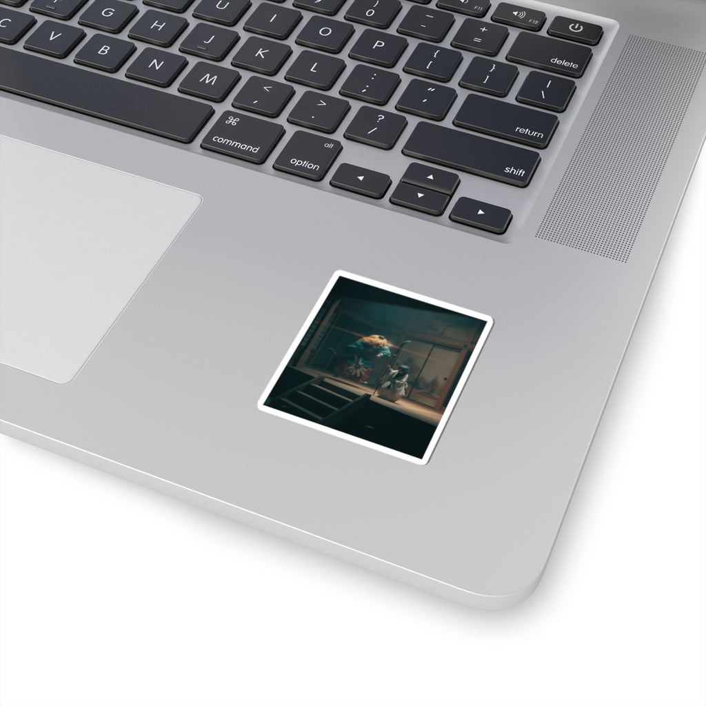 Cinematic — Scene From Noh Dance — Kiss-Cut Sticker