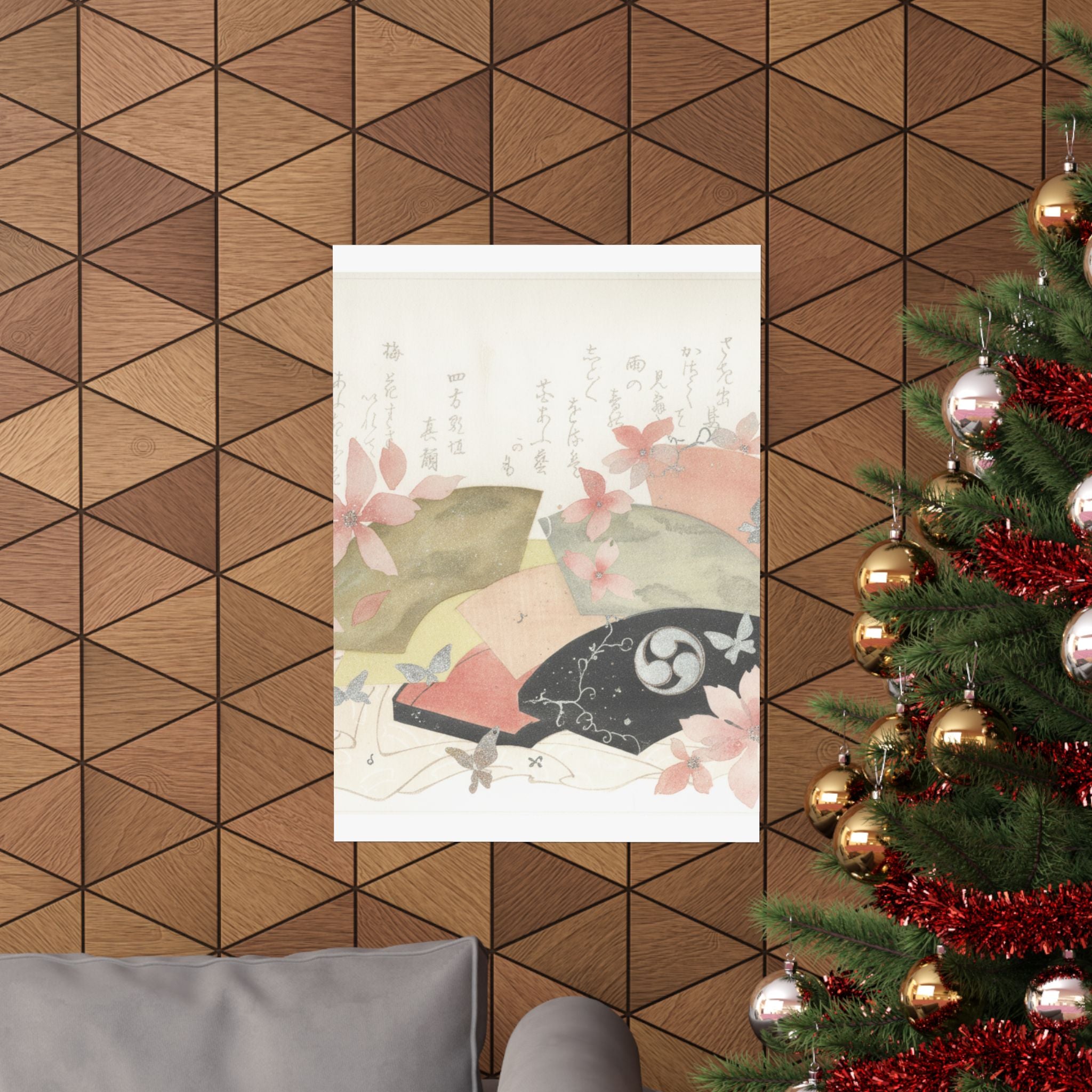 Watercolor — Fan-Box With Fans — Matte Poster