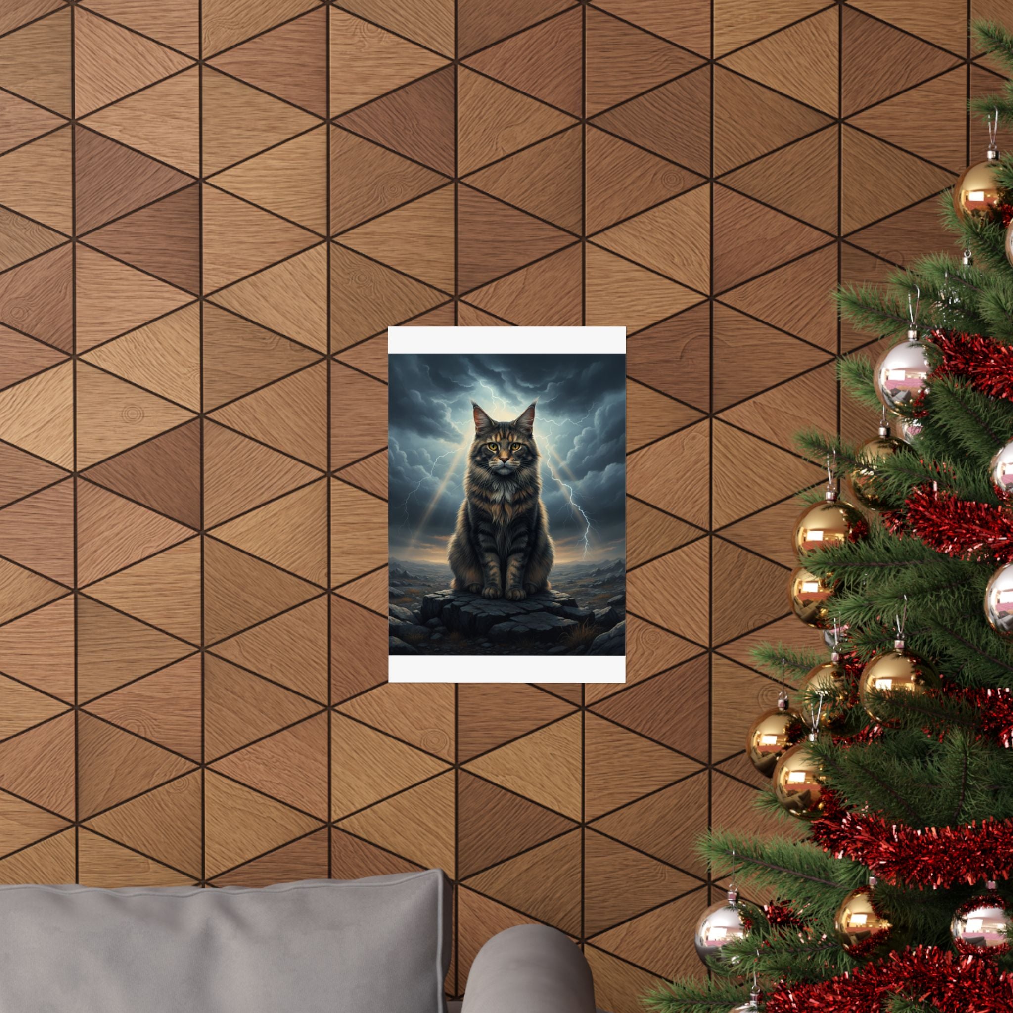 Dramatic Storm — Cat — Matte Poster