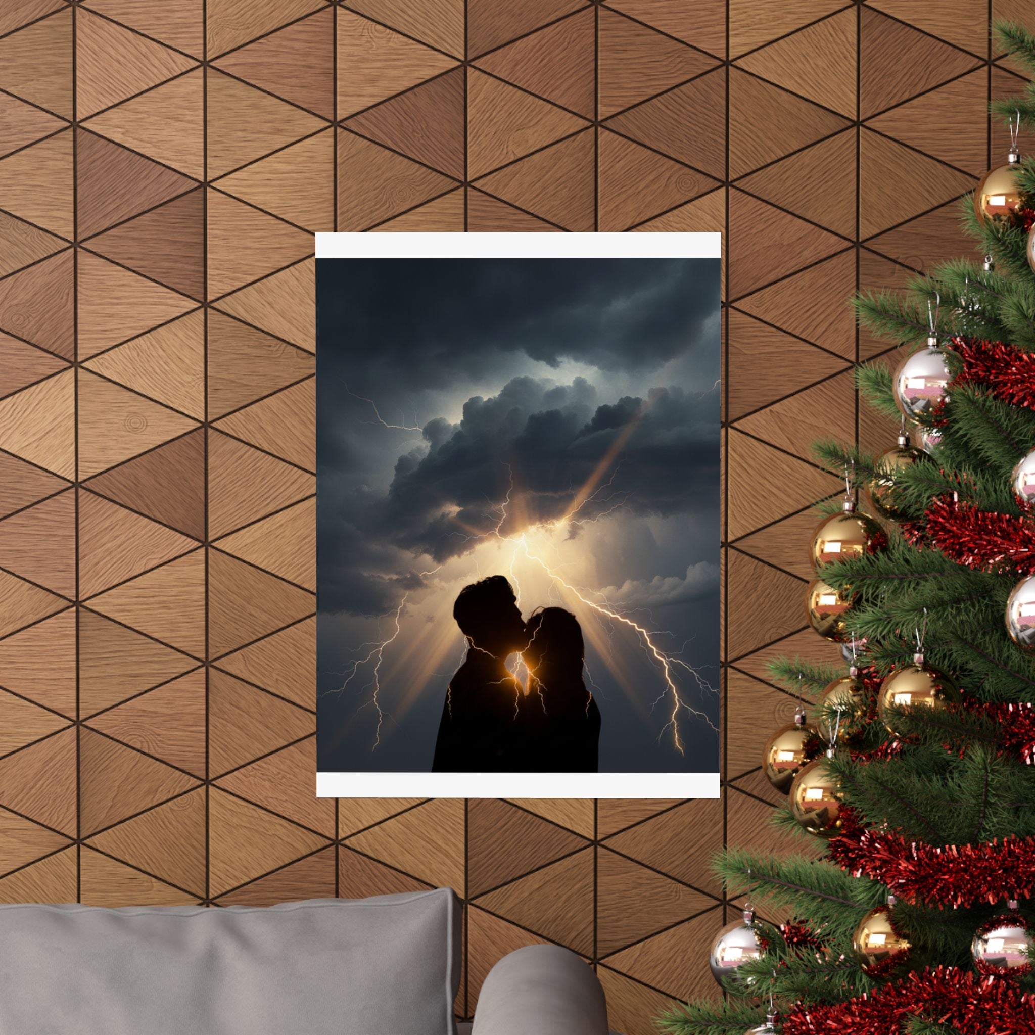 Dramatic Storm — Person — Matte Poster