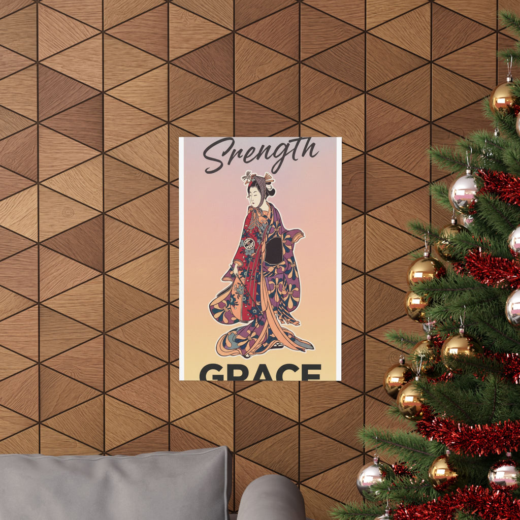 Affirmation — Segawa Kikunojō Ii As A Woman Standing — Matte Poster