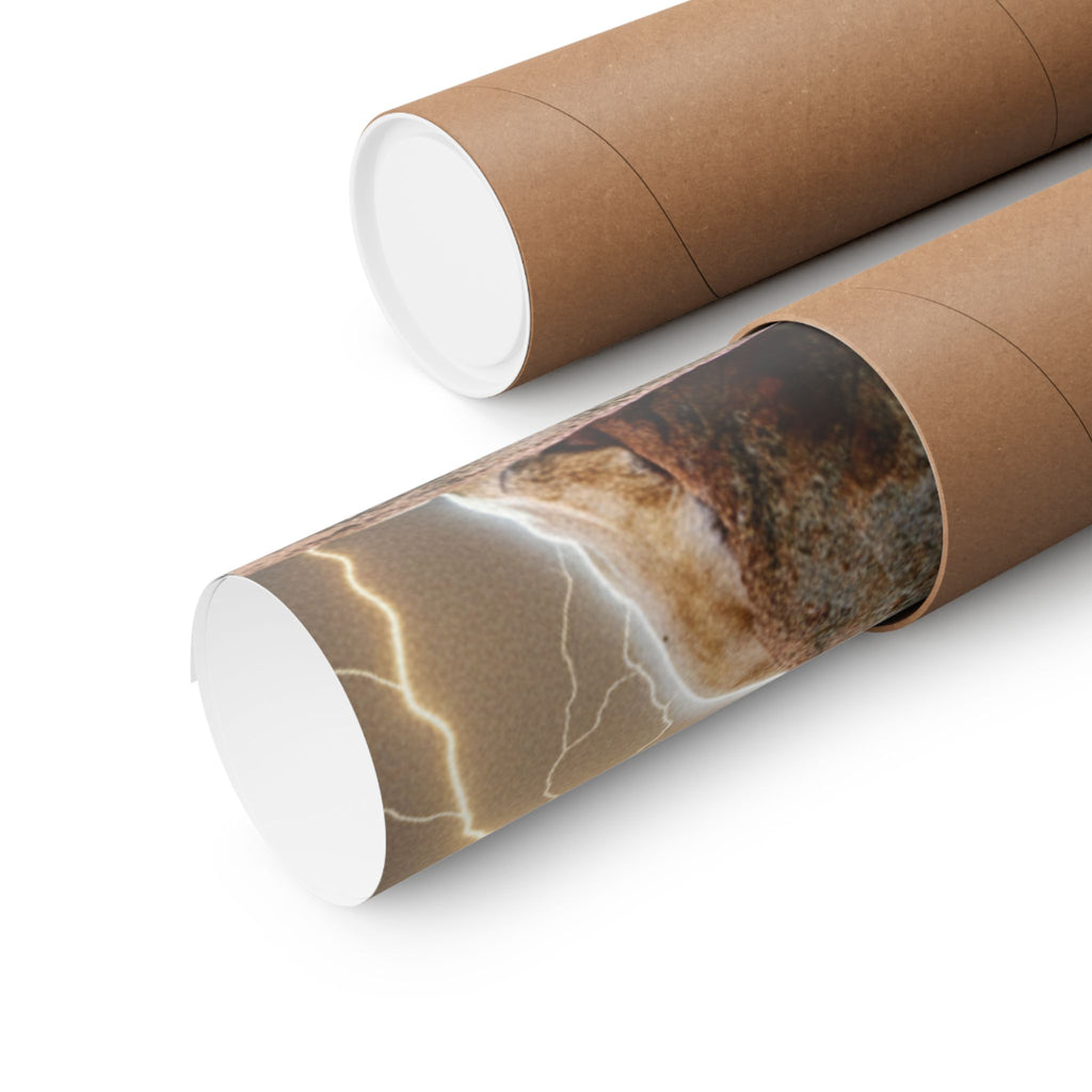 Dramatic Storm — Lion — Matte Poster