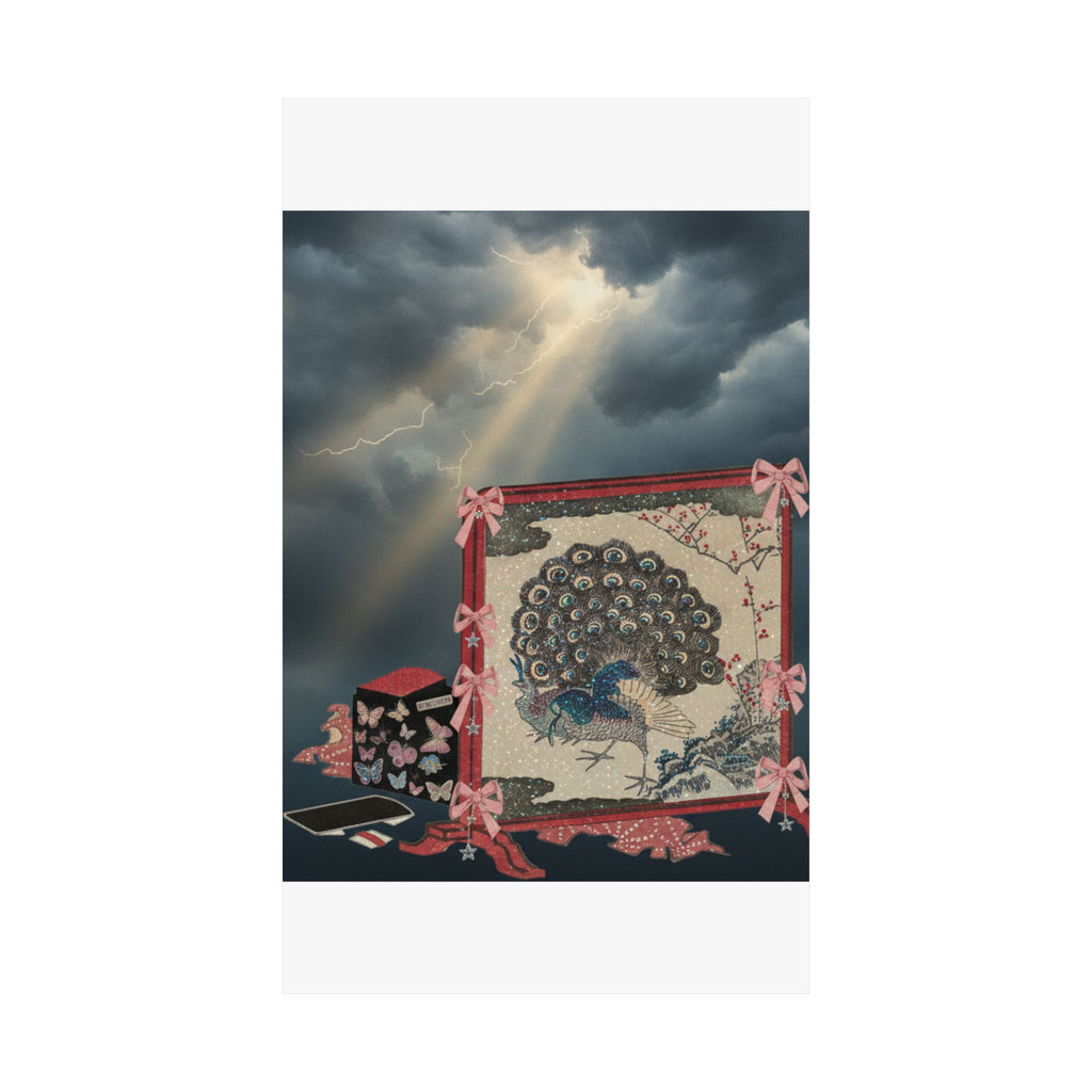 Dramatic Storm — Screen And Lady'S Work-Box — Matte Poster