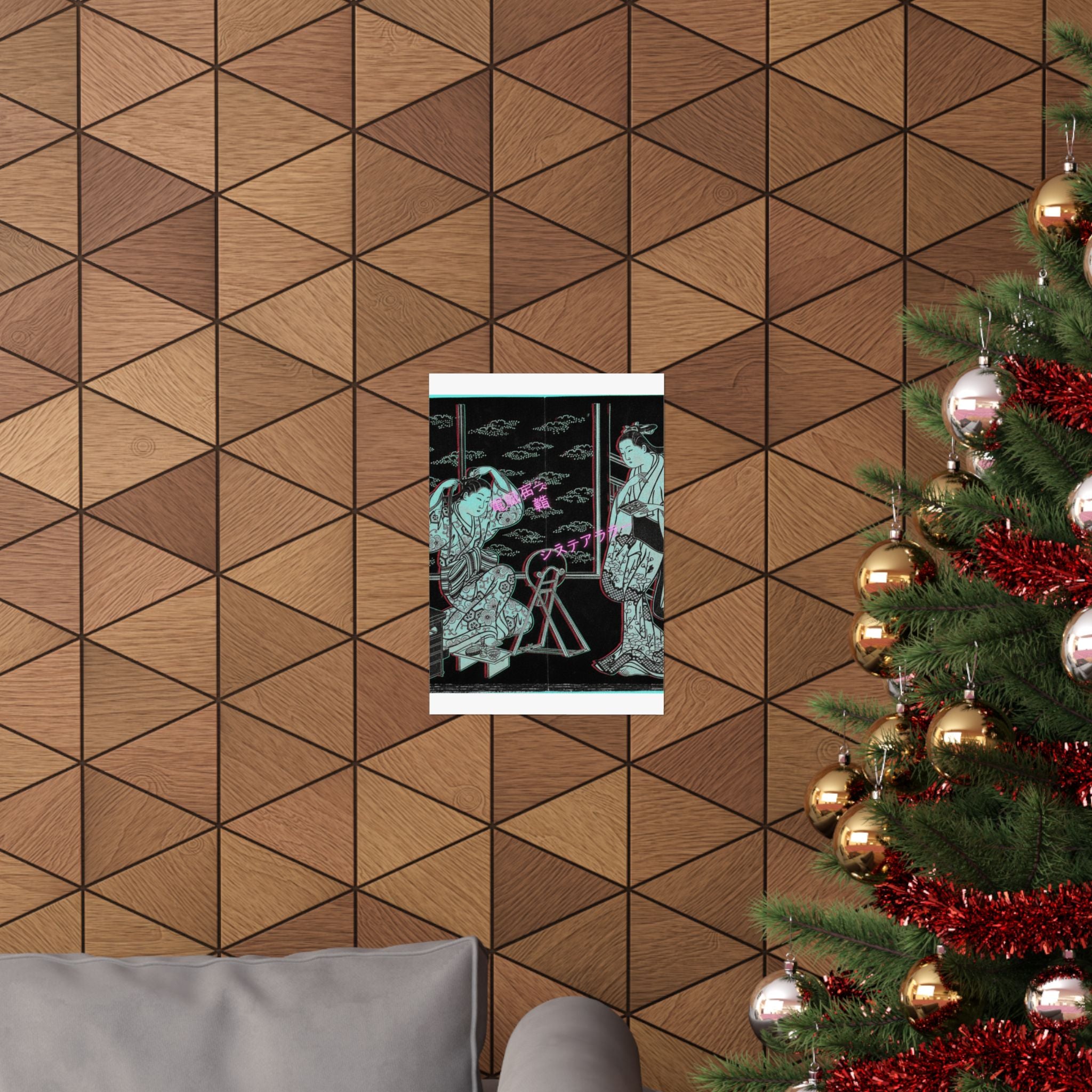 Glitch Culture — Two Women In A Room Opening On A Verandah — Matte Poster