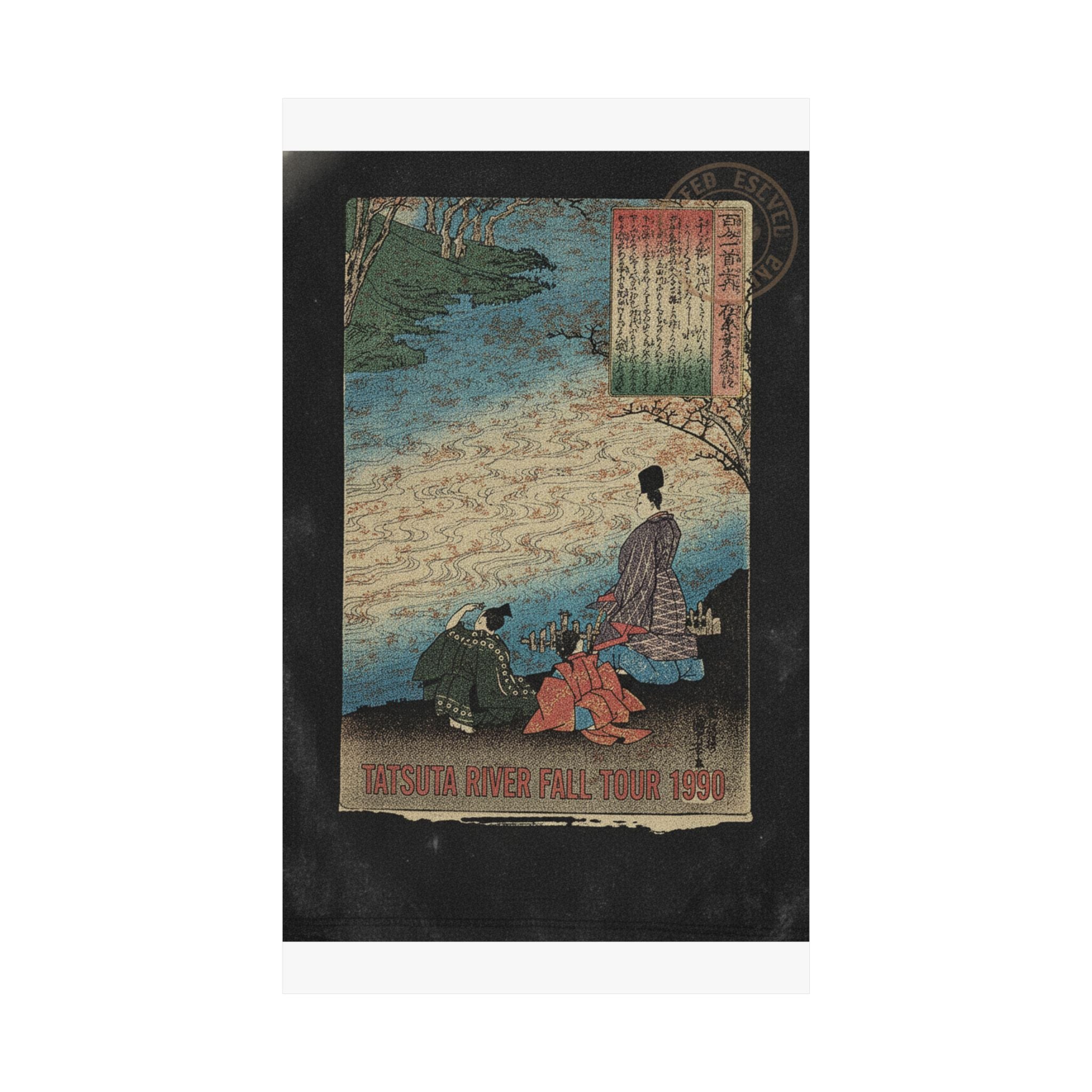Vintage Bootleg — Poet With Two Pages On The Banks Of The Tatsuta — Matte Poster