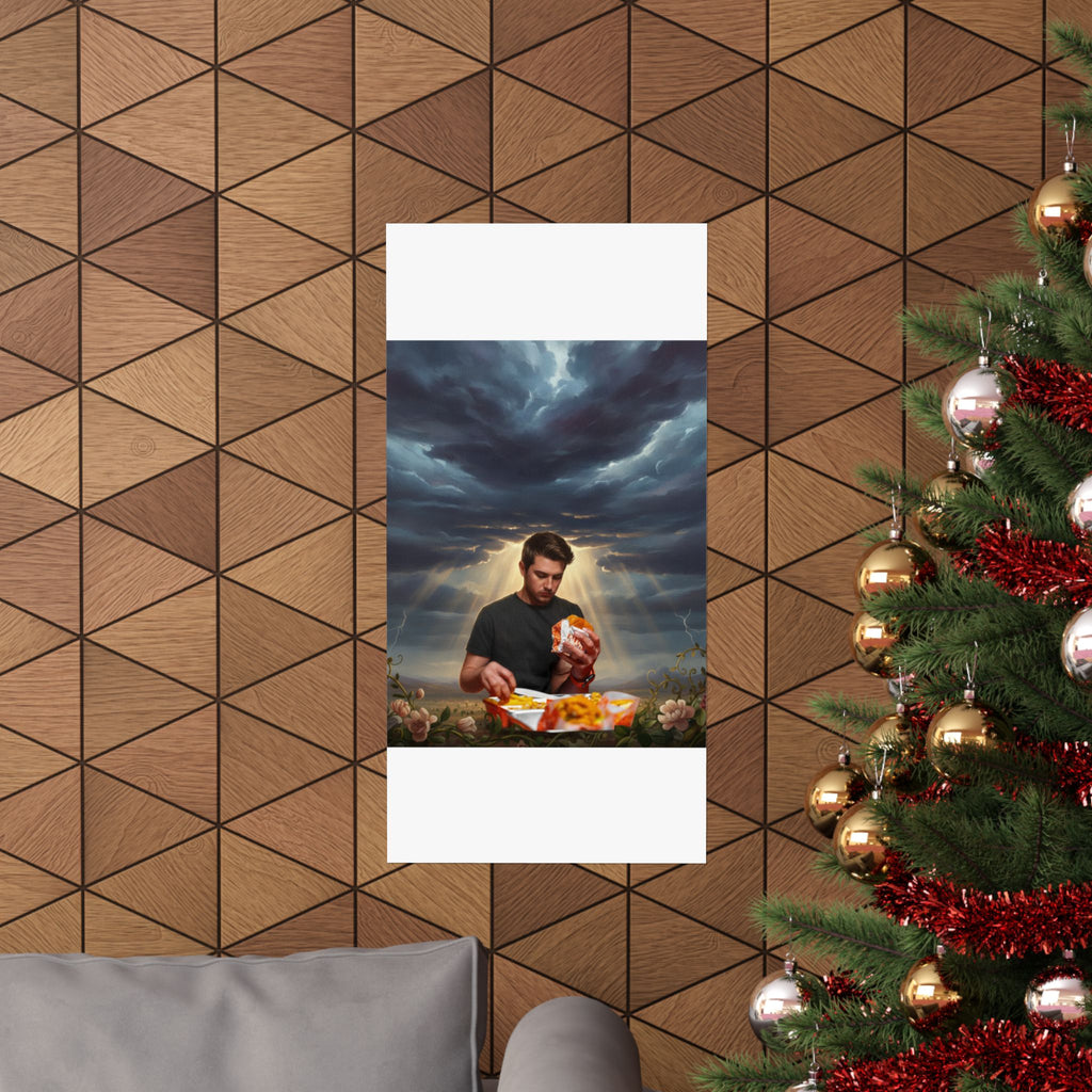 Dramatic Storm — Person — Matte Poster