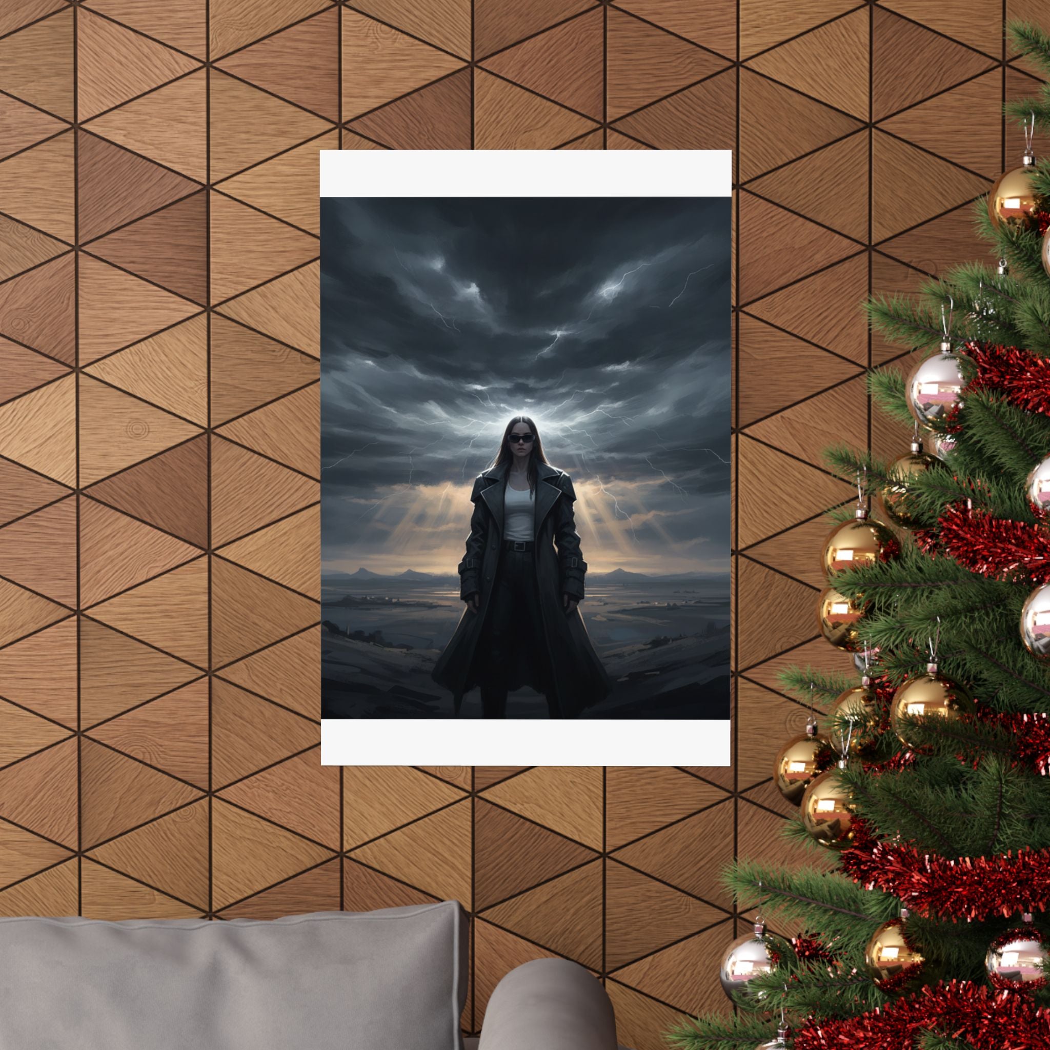 Dramatic Storm — Person — Matte Poster