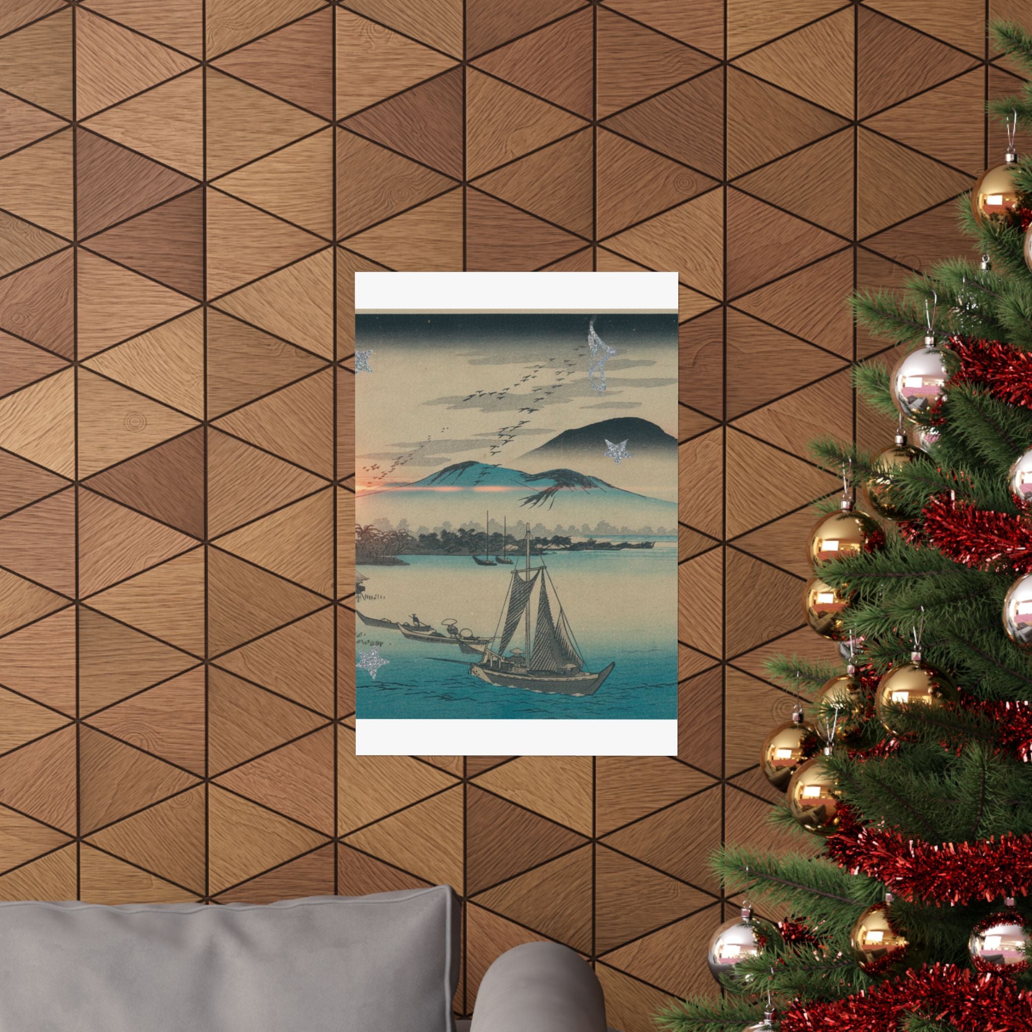 Cinematic — Geese Flying Down To Katada — Matte Poster