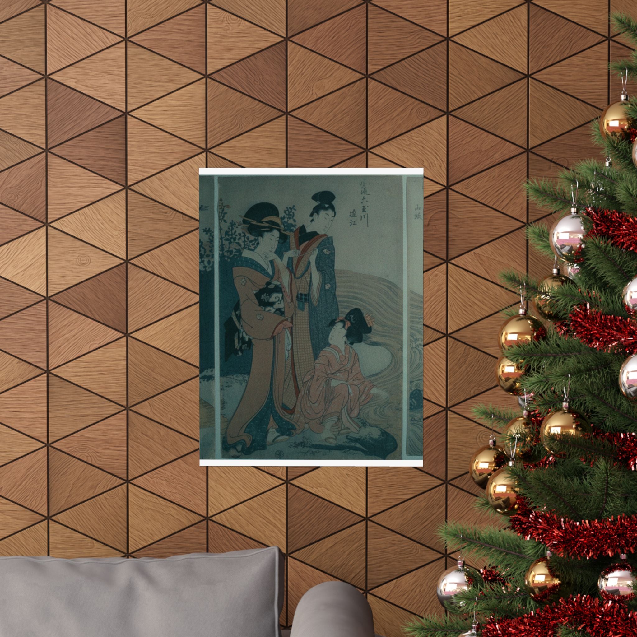 Cinematic — Women And Children On The Banks Of A Stream — Matte Poster