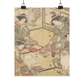 Botanical — Four Oiran Of The House Called Kadokana-Ya Playing The Game Of Ko-Awase (Incense — Matte Poster
