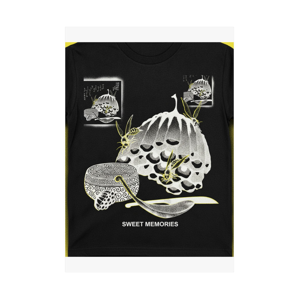Streetwear Collage — Hives With Wasps, And A Box With A Spoon For Honey — Matte Poster