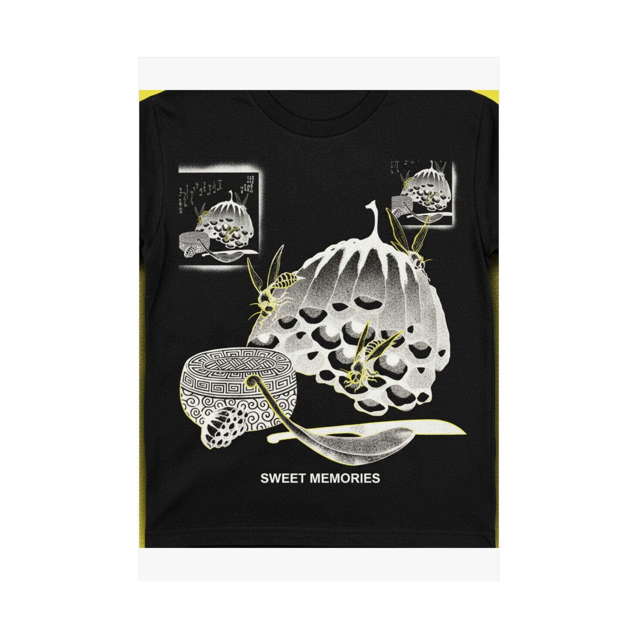 Streetwear Collage — Hives With Wasps, And A Box With A Spoon For Honey — Matte Poster