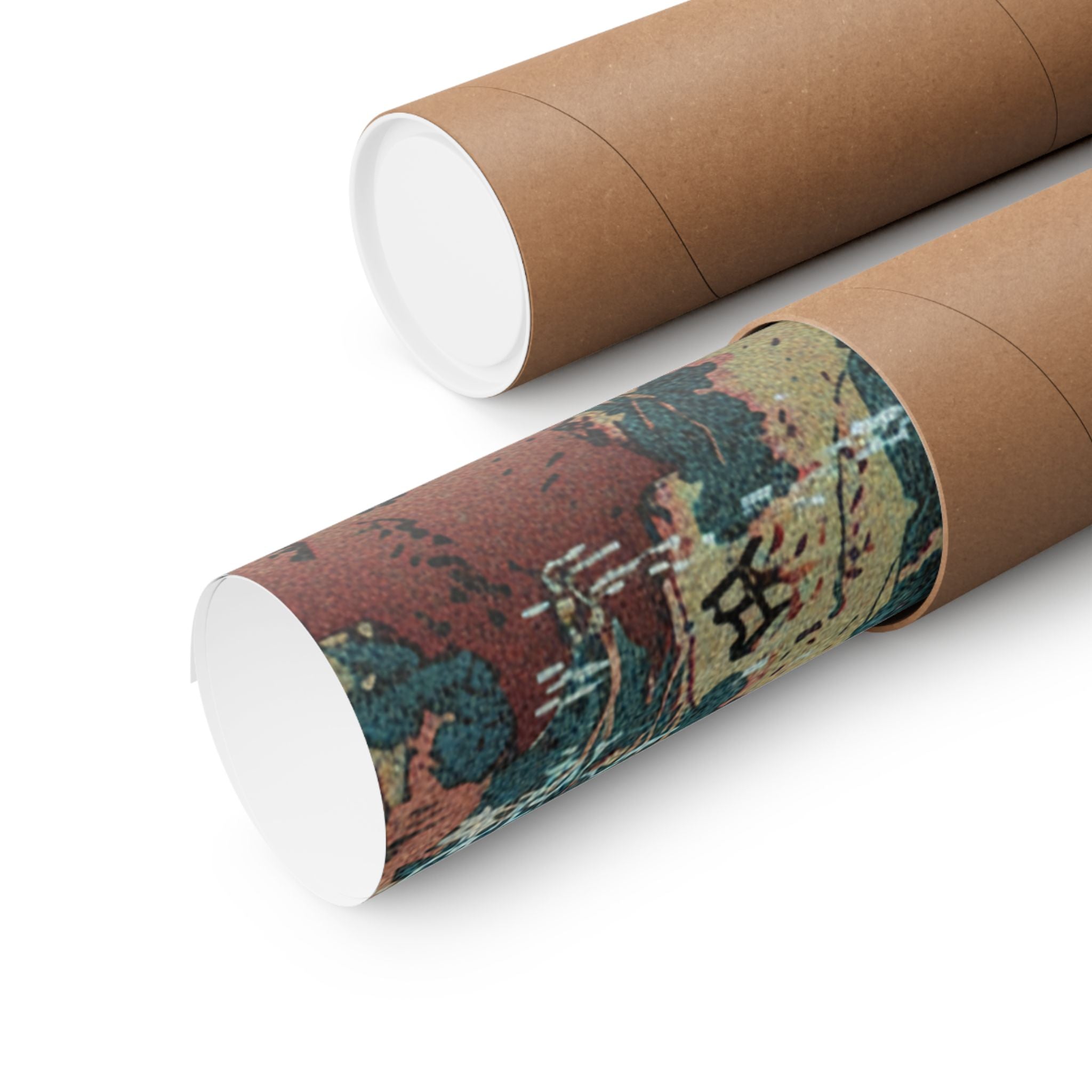 Glitch Culture — The Hanging-Cloud Bridge At Mount Gyōdō Near Ashikaga (Ashikaga Gyōdōzan Kumo No — Matte Poster